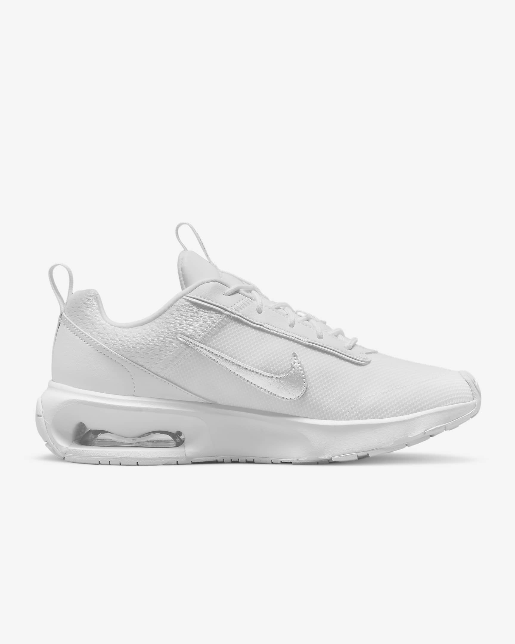 Nike Air Max INTRLK Lite Women's Shoes - White/White/Metallic Silver