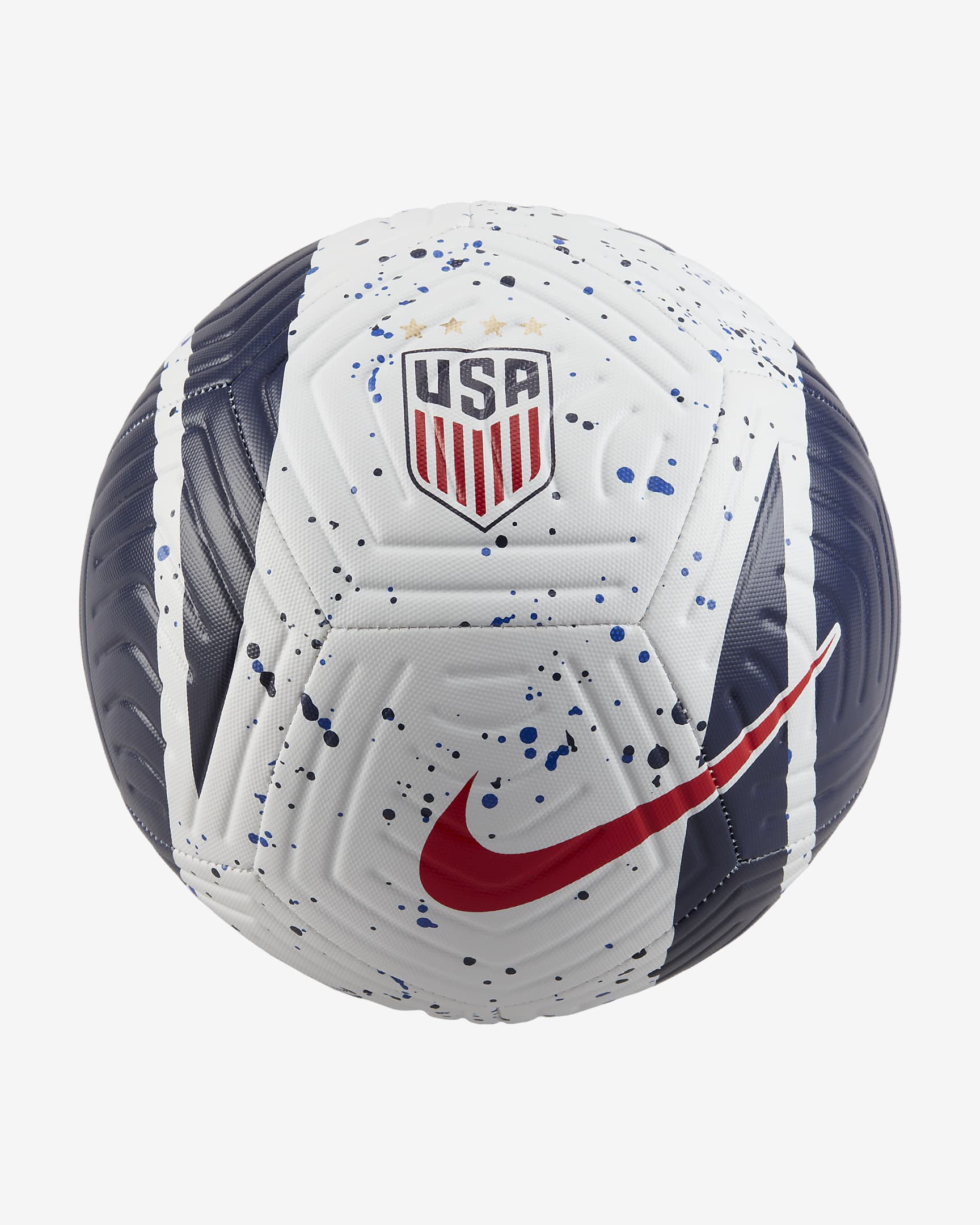 US Academy Soccer Ball - White/Loyal Blue/Speed Red