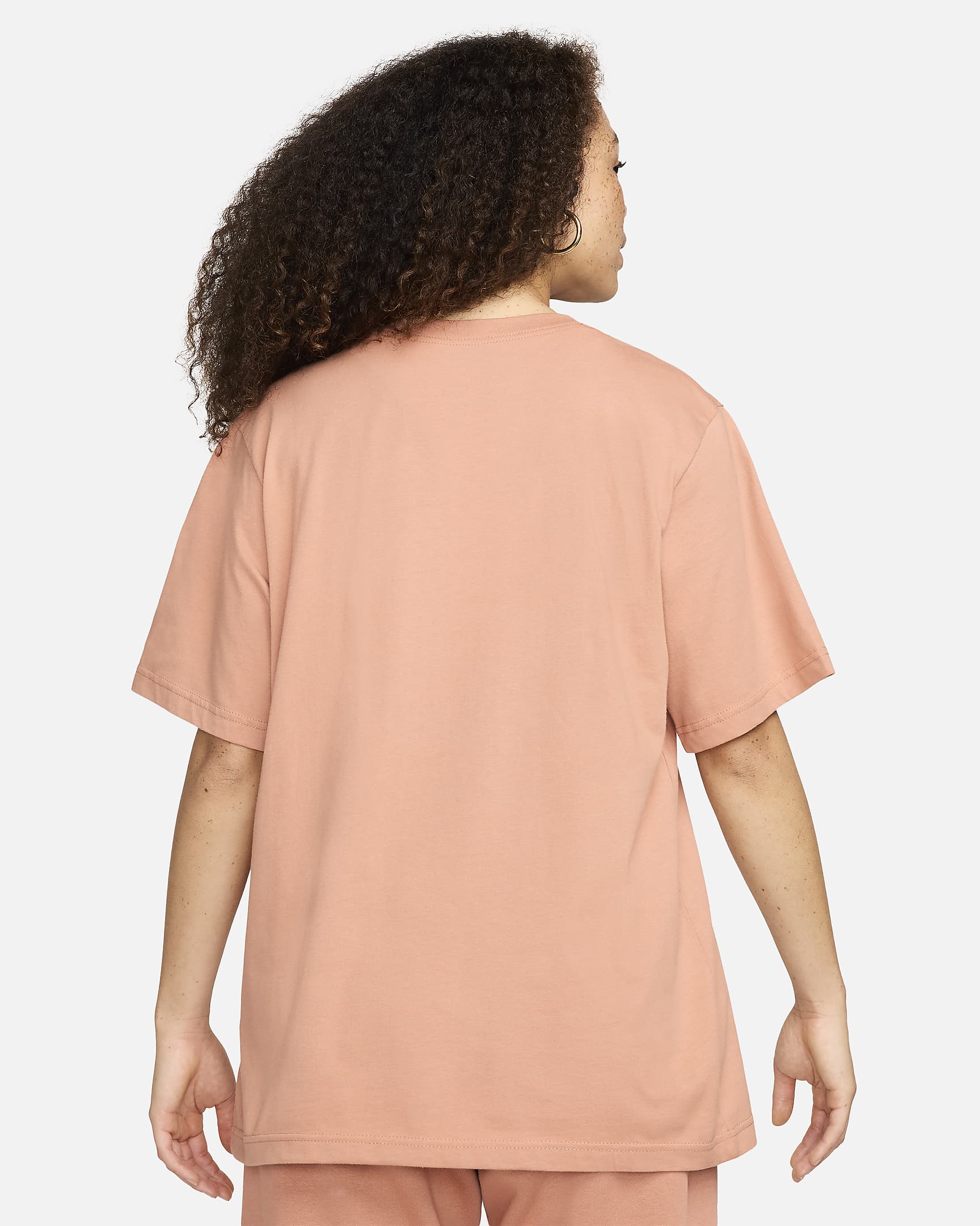 Playera para mujer Nike Sportswear Essential - Rosa tierra/Blanco