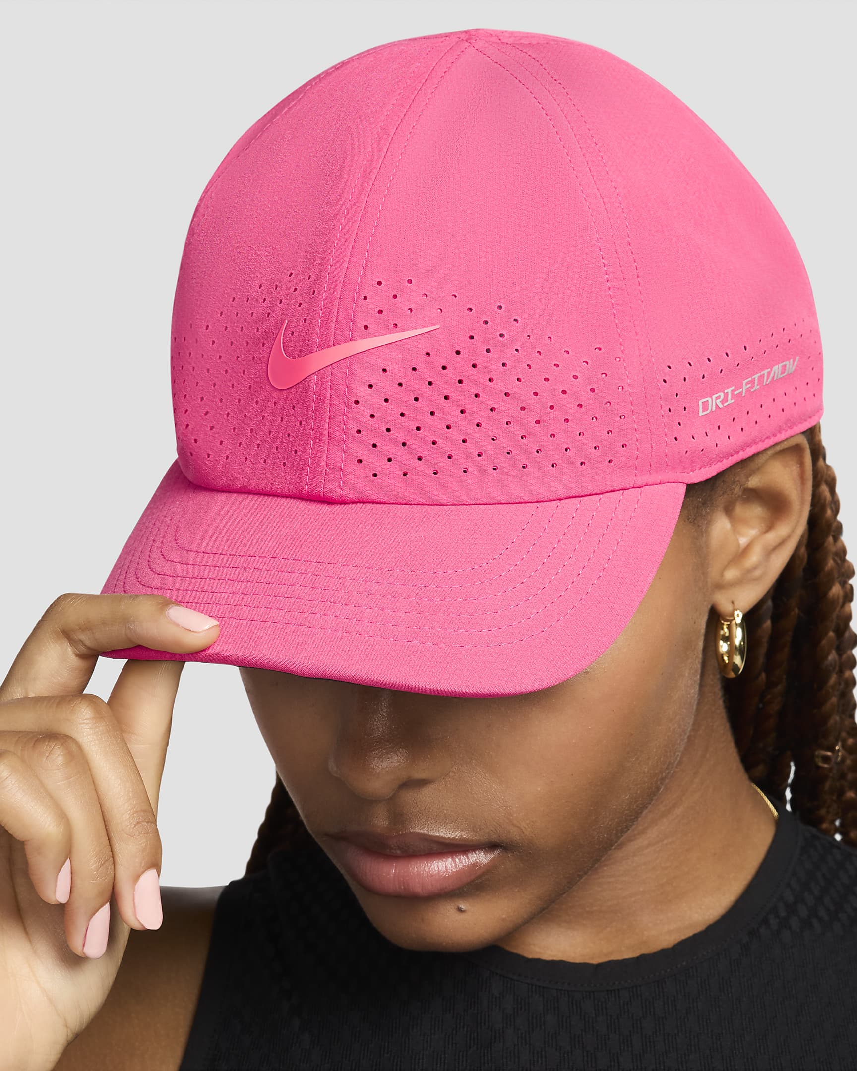 Casquette de tennis sans structure Nike Dri-FIT ADV Club - Aster Pink/Hot Punch