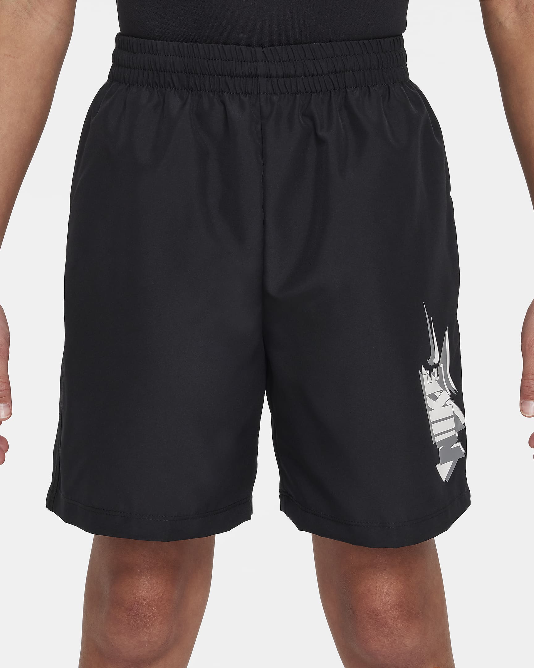 Nike Multi Older Kids' (Boys') Dri-FIT Woven Shorts - Black/Black