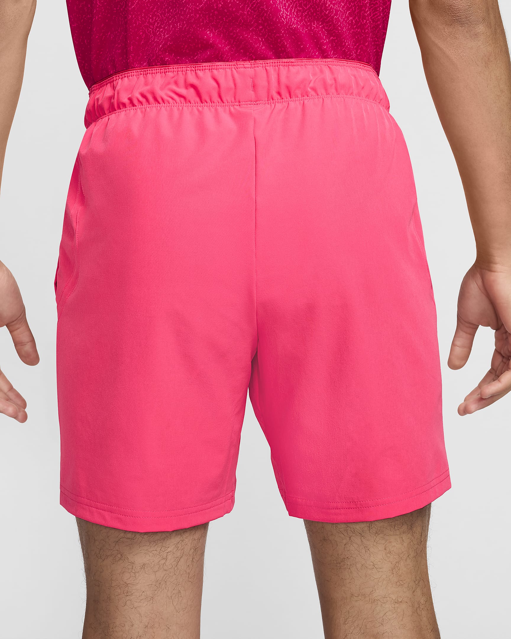 Shorts de tenis Dri-FIT de 18 cm para hombre NikeCourt Advantage - Rosa margarita/Negro