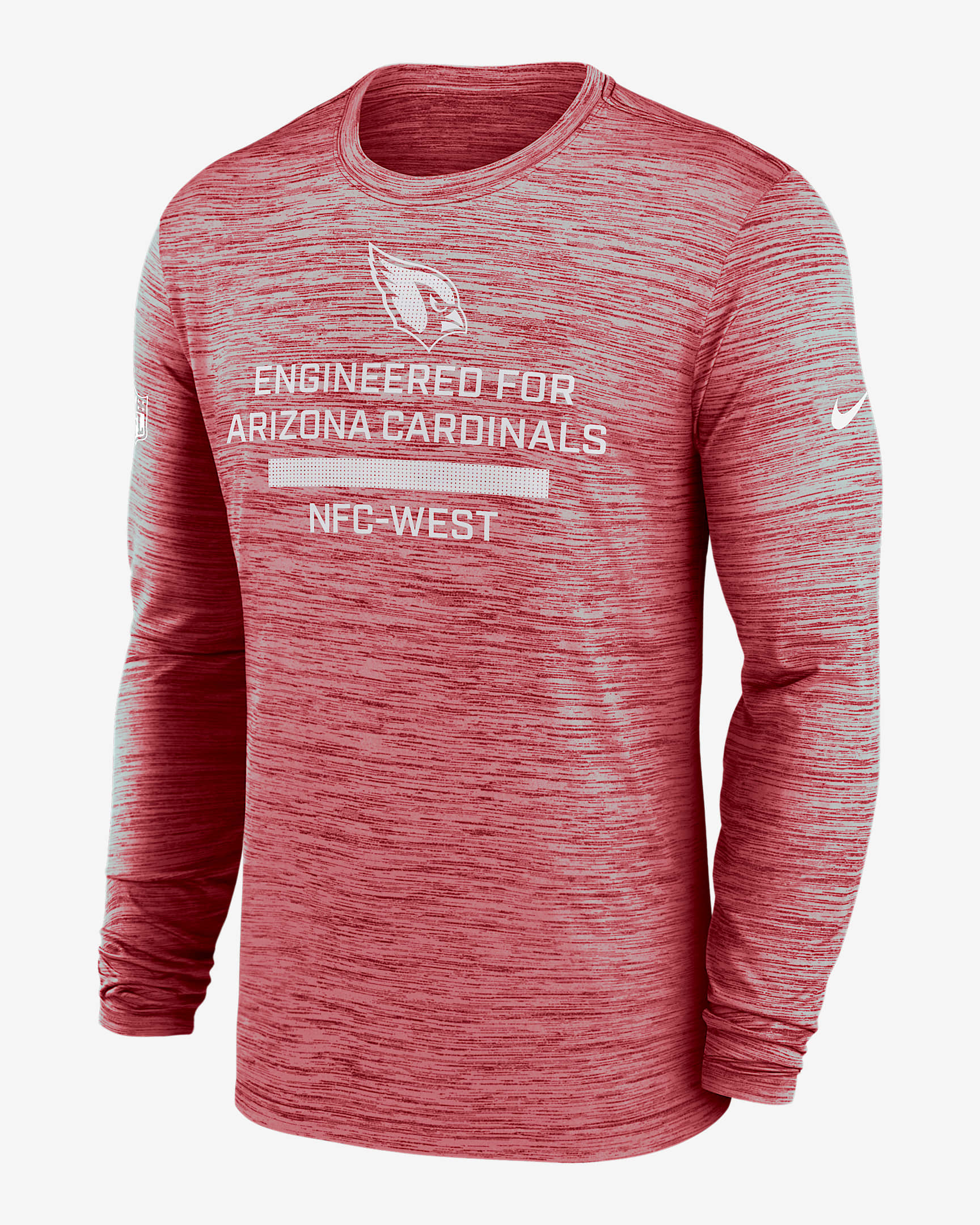 Arizona Cardinals Sideline Team Issue Velocity Men's Nike Dri-FIT NFL Long-Sleeve T-Shirt - Red