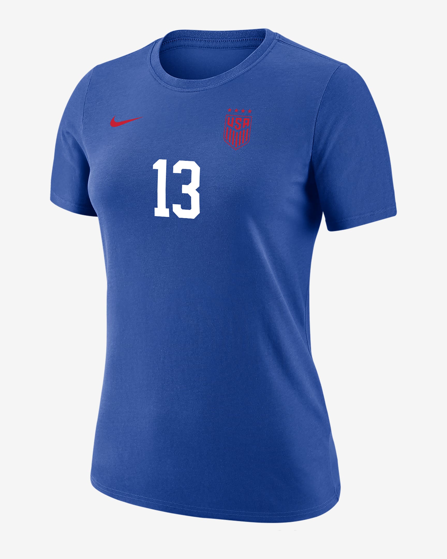 Playera de fútbol Nike para mujer Alex Morgan USWNT - Royal juego