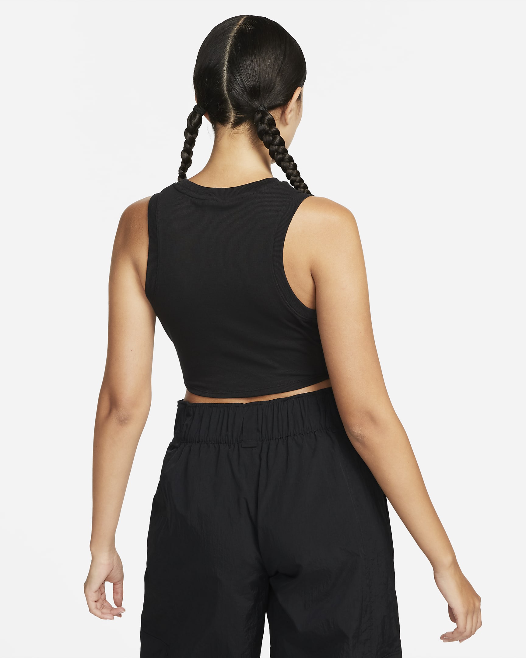 Nike Sportswear Chill Knit Women's Tight Cropped Mini-Rib Tank Top. Nike CA
