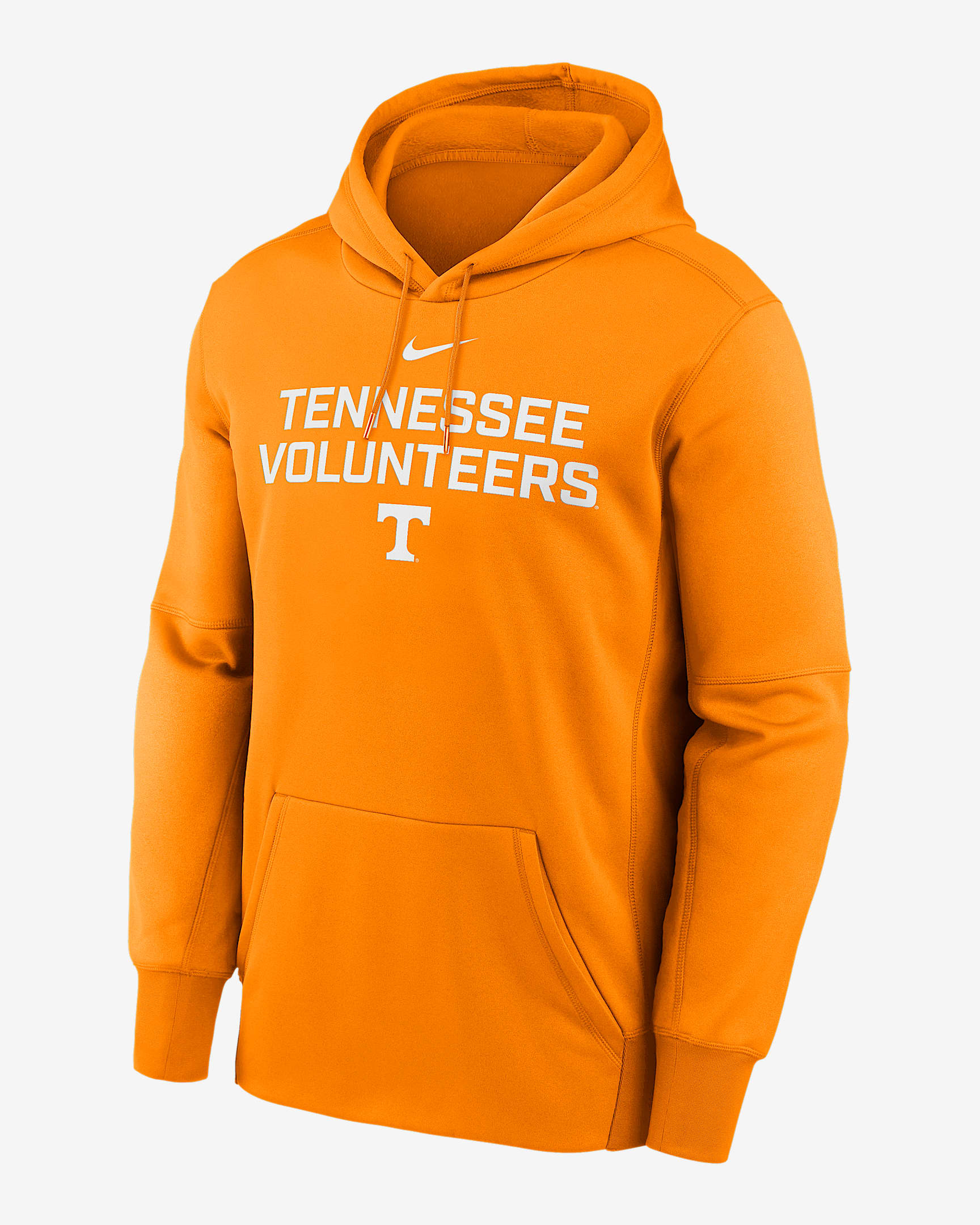 Tennessee Team Stacked Men’s Nike Therma College Pullover Hoodie - Team Orange