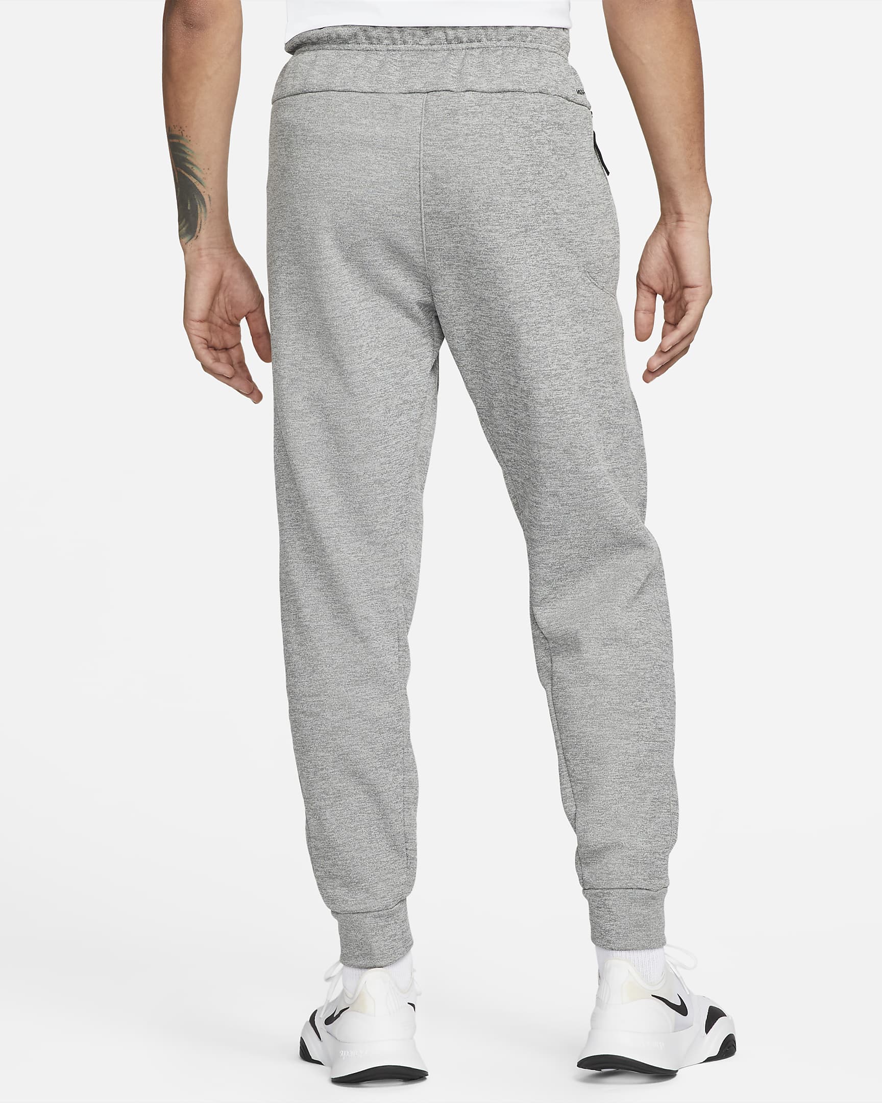 Nike Therma Pantalón de fitness entallado Therma-FIT - Hombre - Gris oscuro jaspeado/Particle Grey/Negro