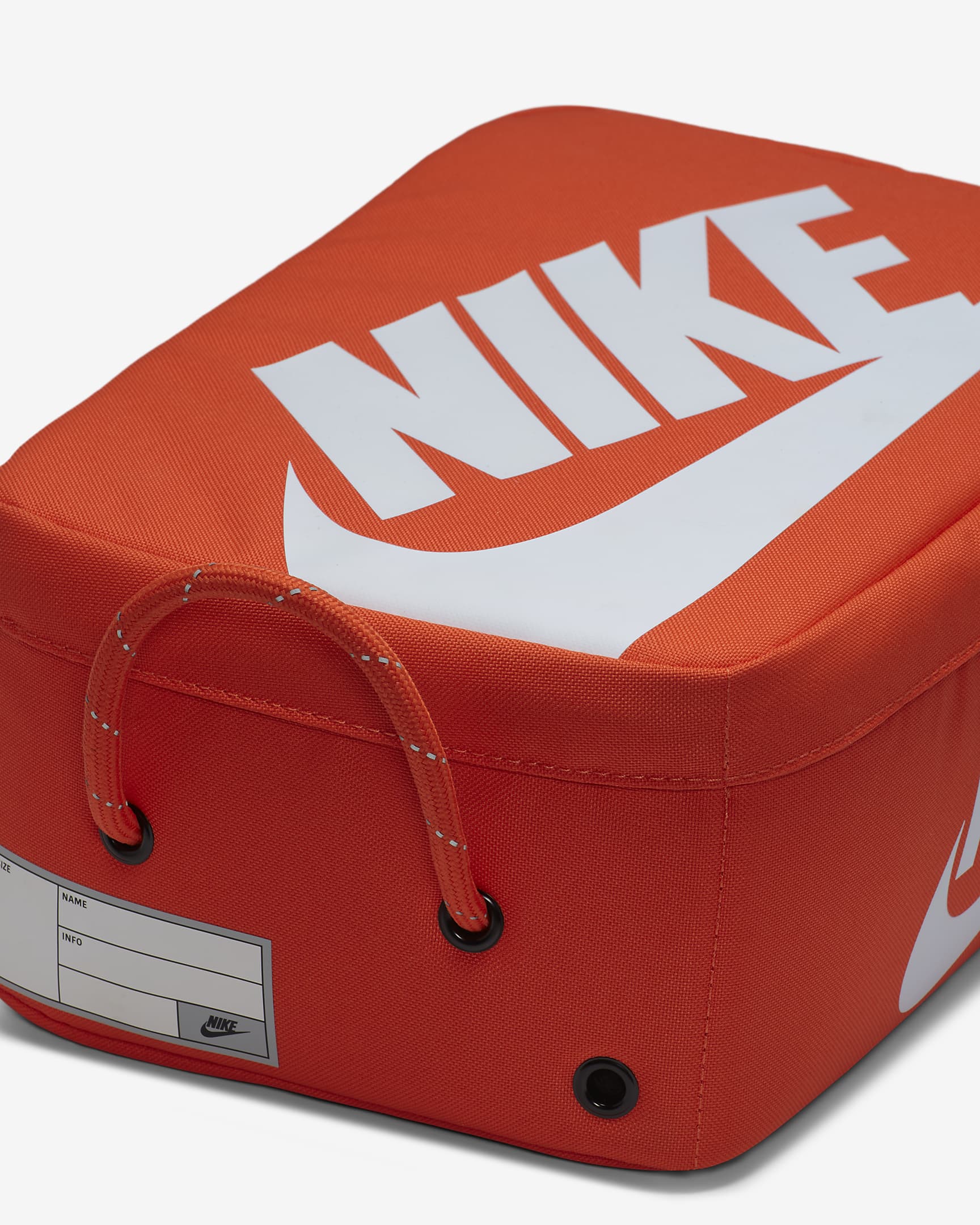 Sac à chaussures Nike (petite taille, 8 L) - Orange/Orange/Blanc