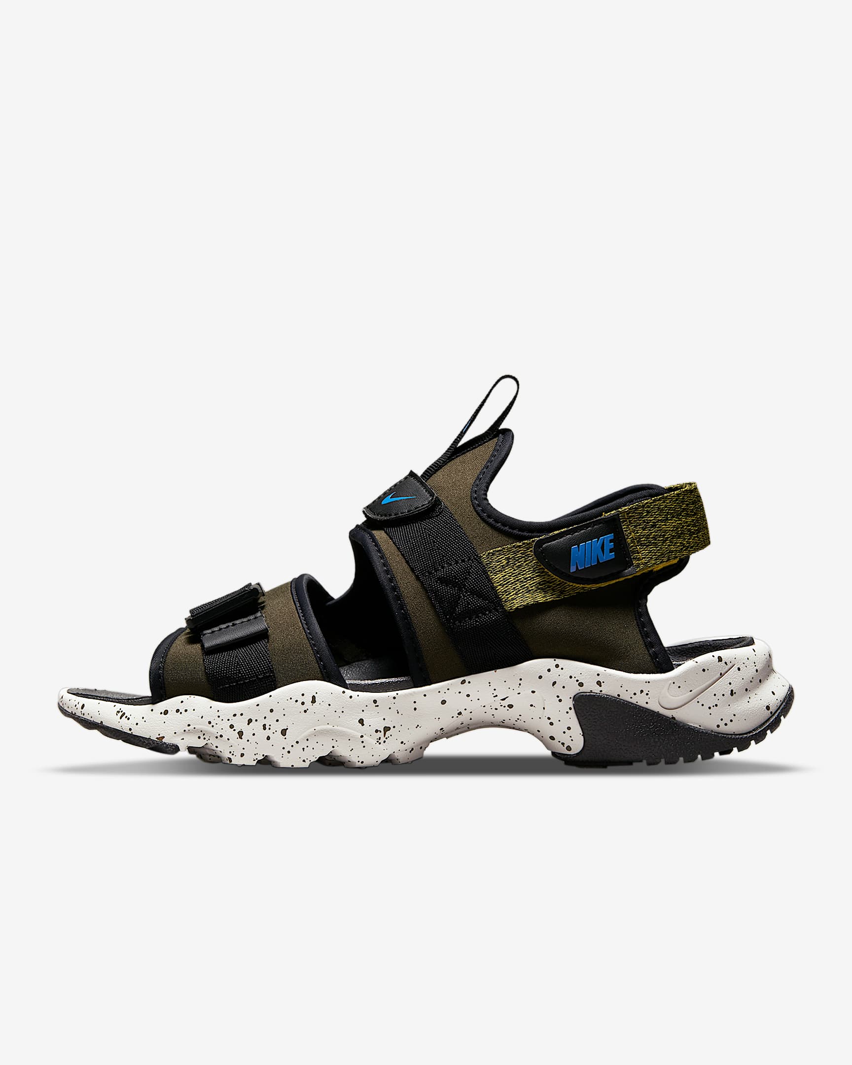 Nike Canyon Men's Sandals - Cargo Khaki/Bright Citron/Black/Signal Blue