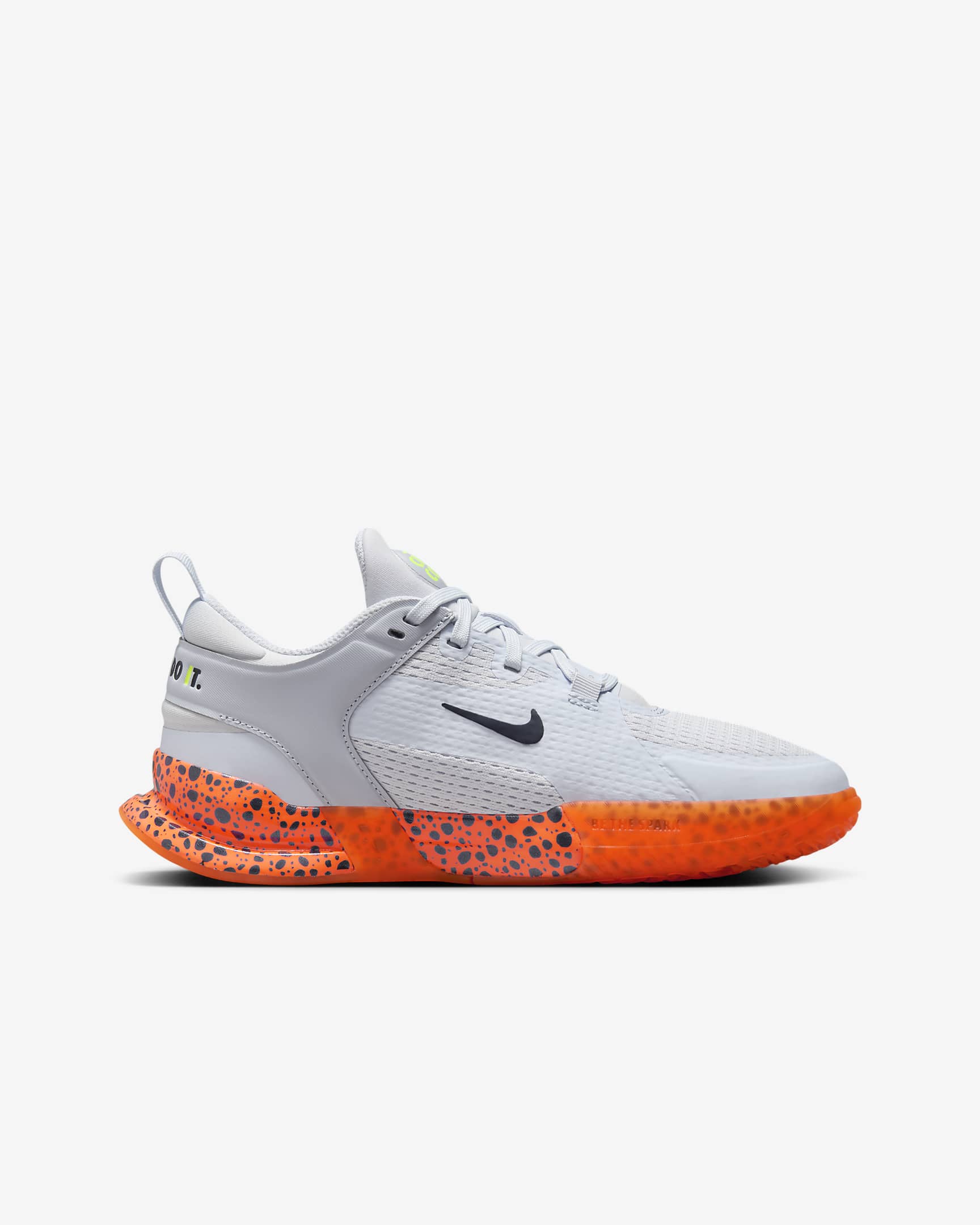 Nike Crosscourt Electric Older Kids' Shoes - Football Grey/Sky Grey/Total Orange/Dark Obsidian