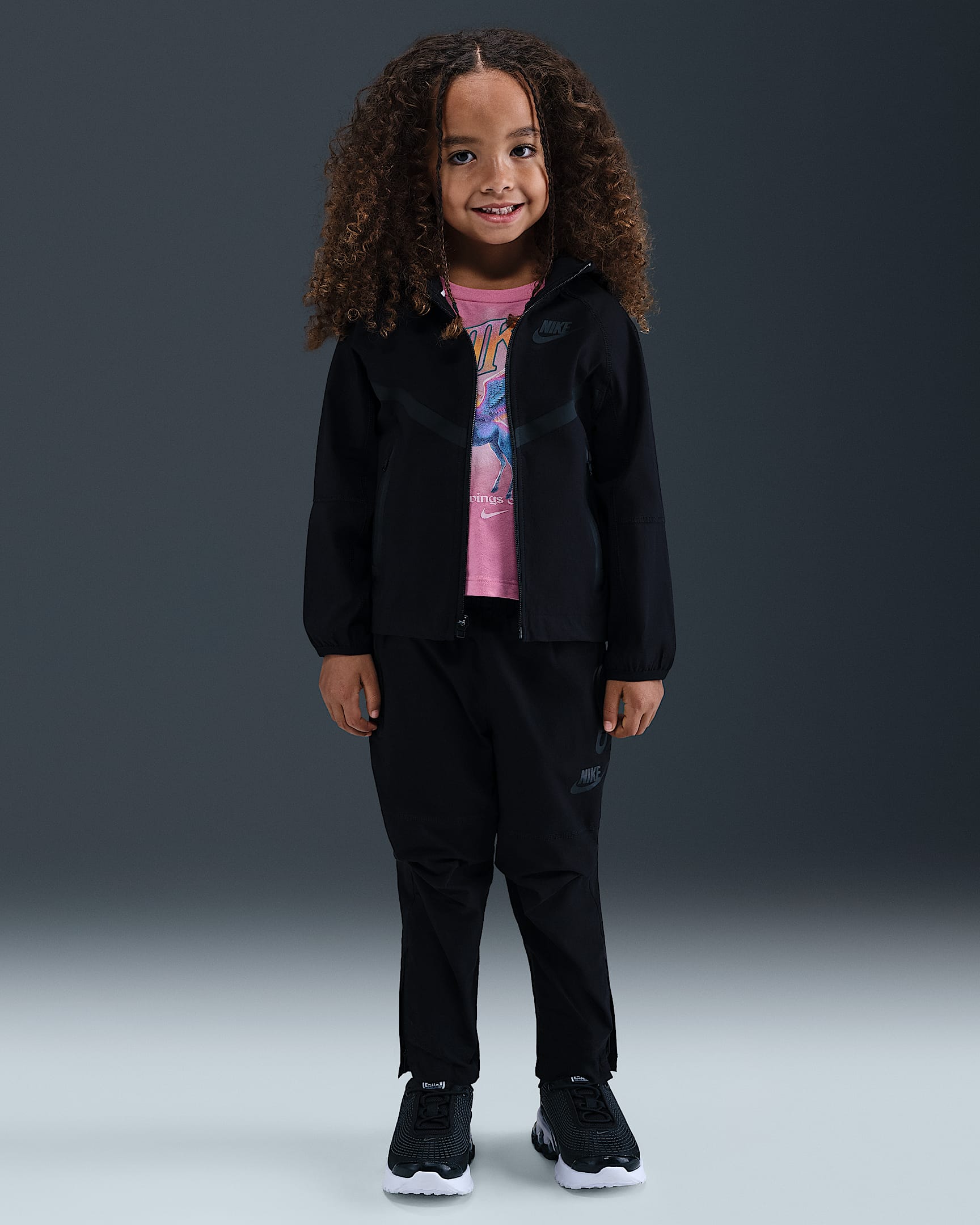 Conjunto de 2 piezas Tech Woven infantil Nike Dri-FIT - Negro