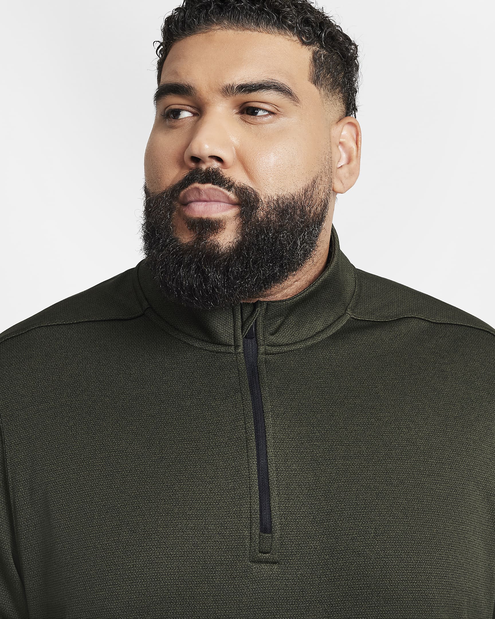 Nike Therma-FIT Victory Men's 1/4-Zip Golf Top - Cargo Khaki/Black