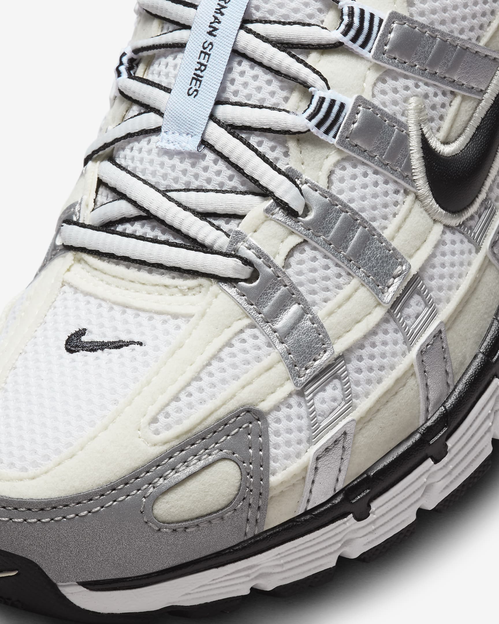 Nike P-6000 Schuh - Coconut Milk/Summit White/Metallic Silver/Schwarz