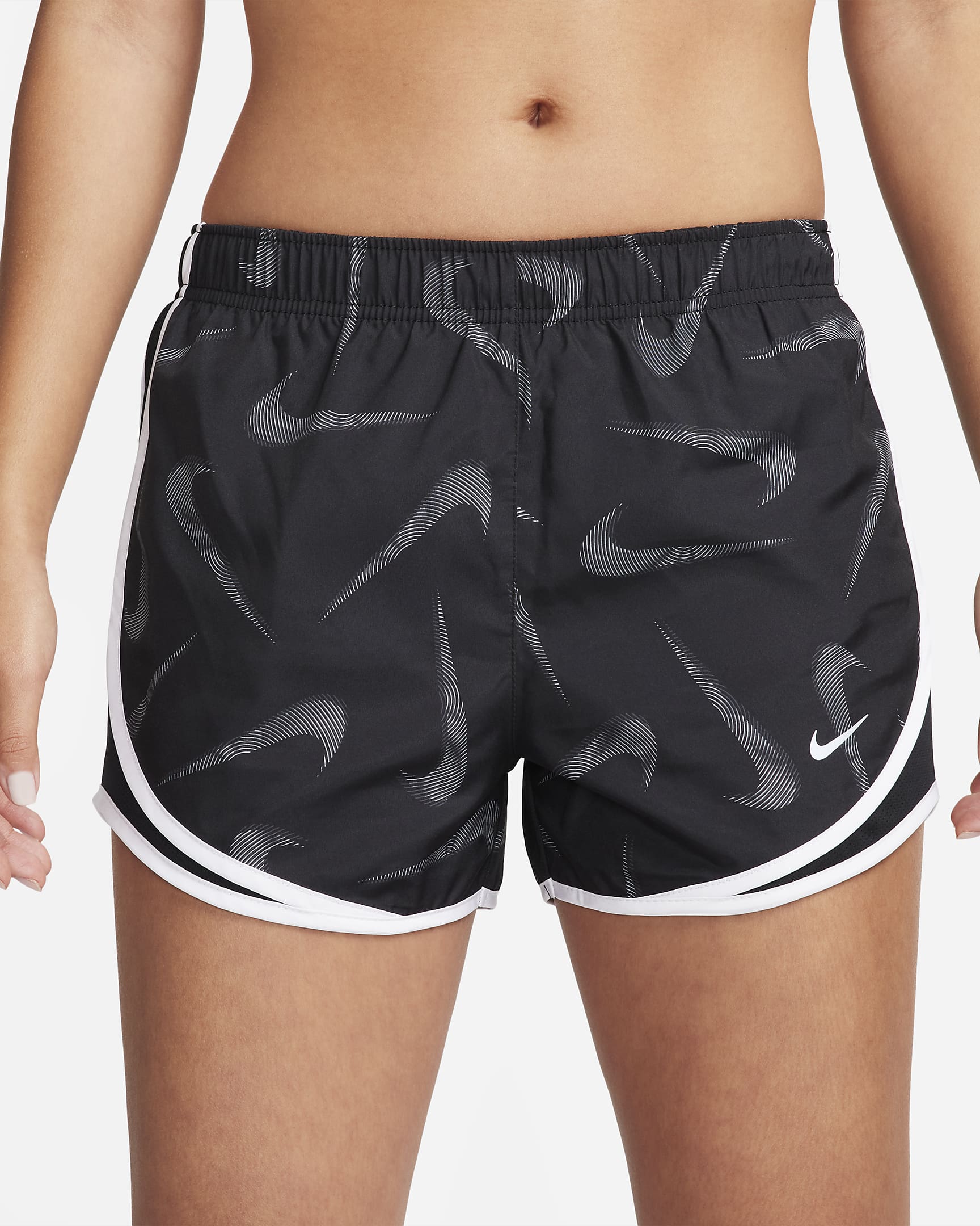 Nike Tempo Swoosh Women's DriFIT BriefLined Printed Running Shorts