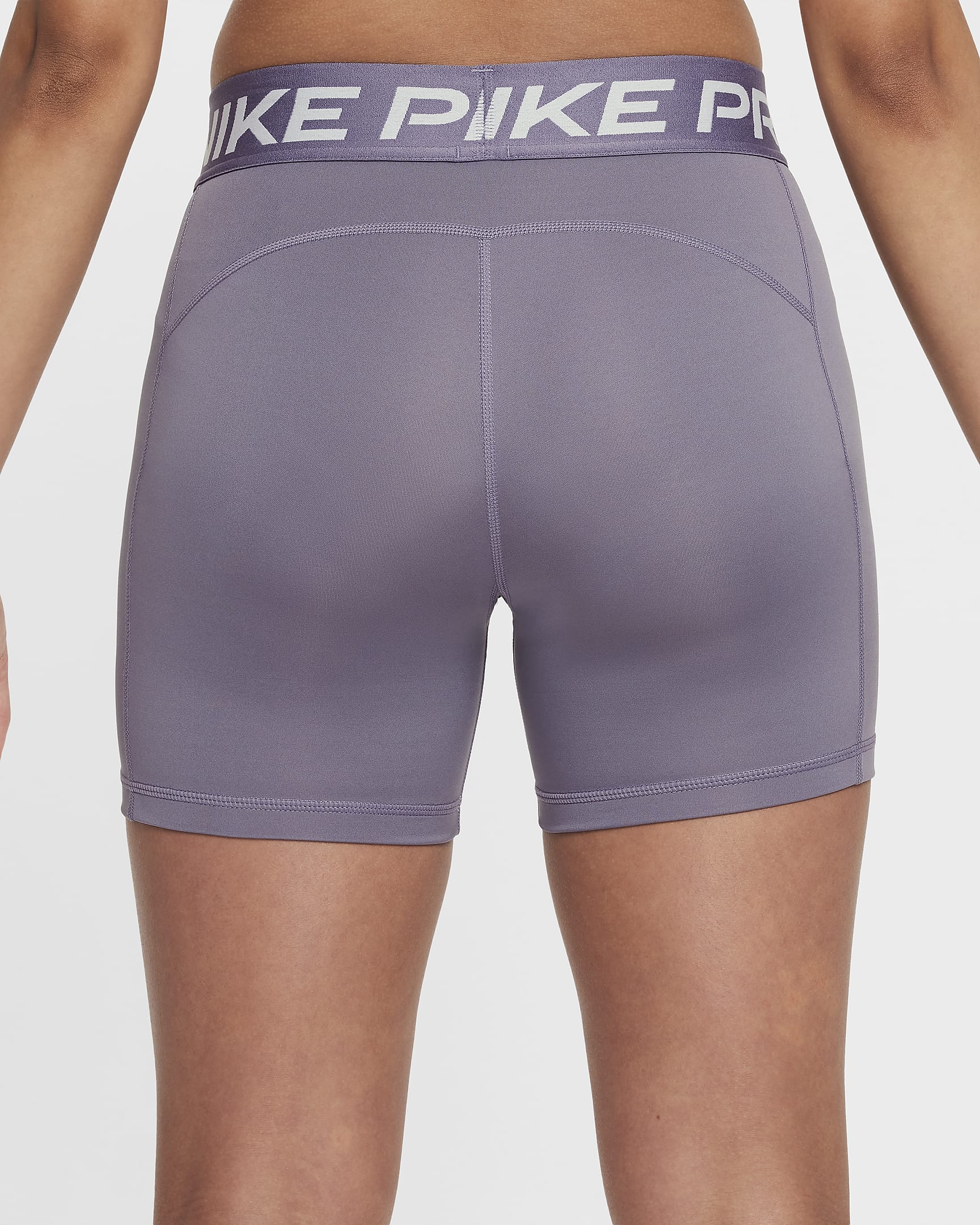 Nike Pro Leak Protection: Period Girls' Dri-FIT Shorts - Daybreak/White