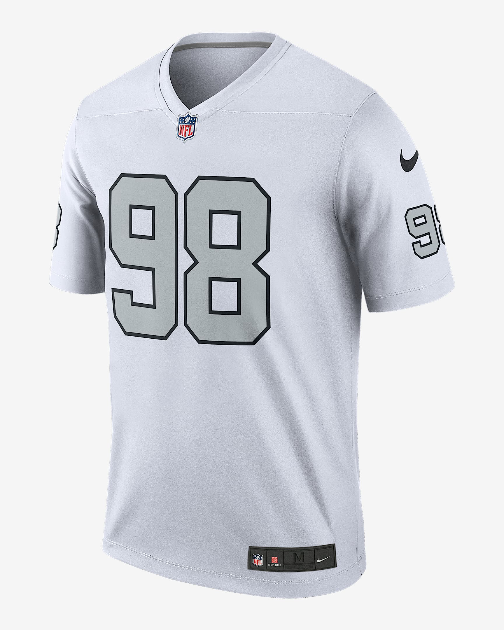 Jersey Nike Dri-FIT de la NFL Legend para hombre Maxx Crosby Las Vegas Raiders - Blanco
