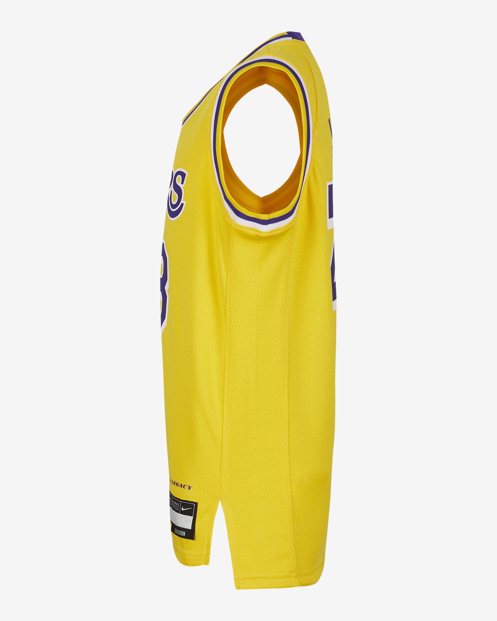 LeBron James Los Angeles Lakers 2023/24 Icon Edition Nike NBA Swingman-trøje til større børn (drenge) - Amarillo