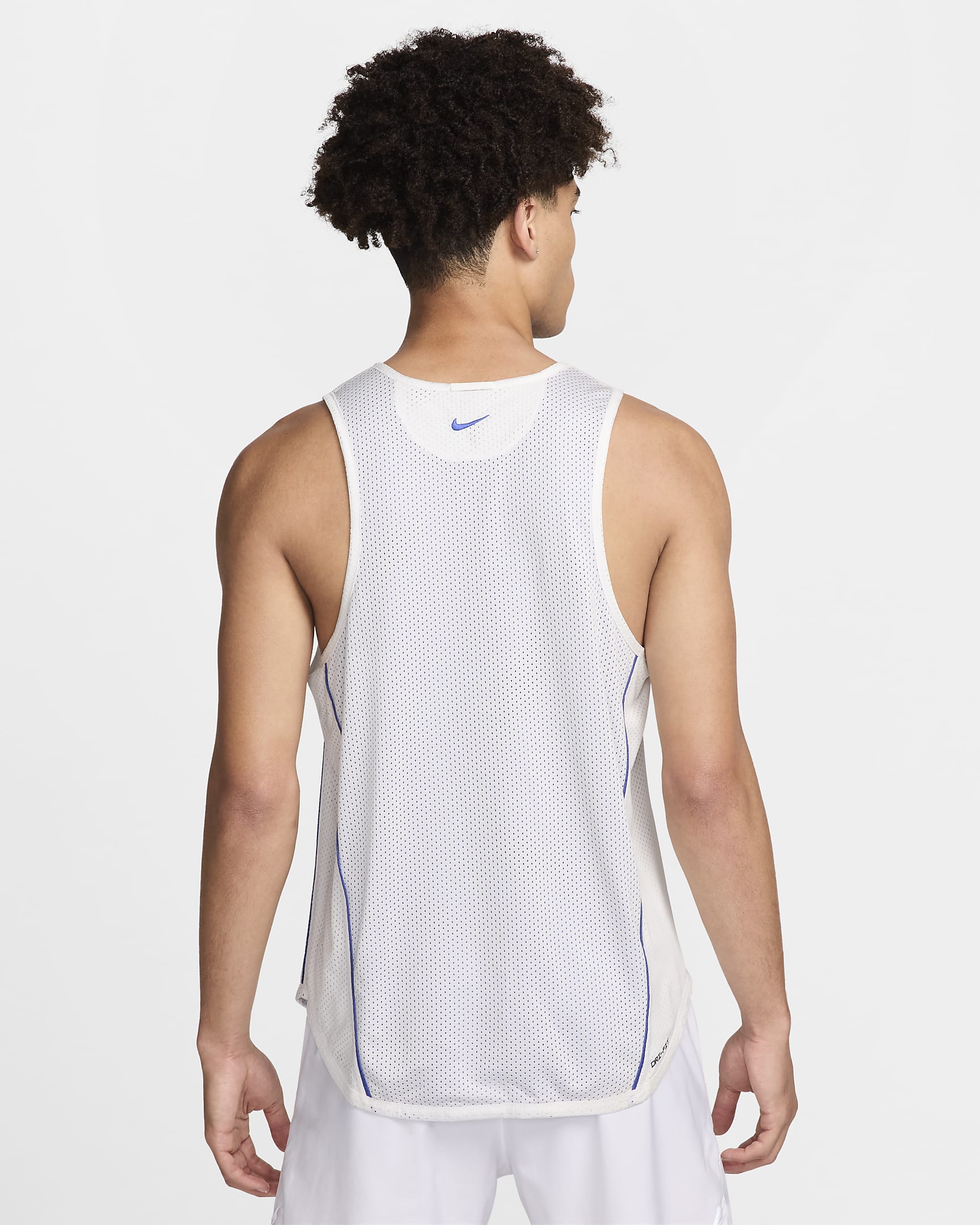 Nike Track Club Men's Dri-FIT Running Singlet - Astronomy Blue/Summit White/Summit White