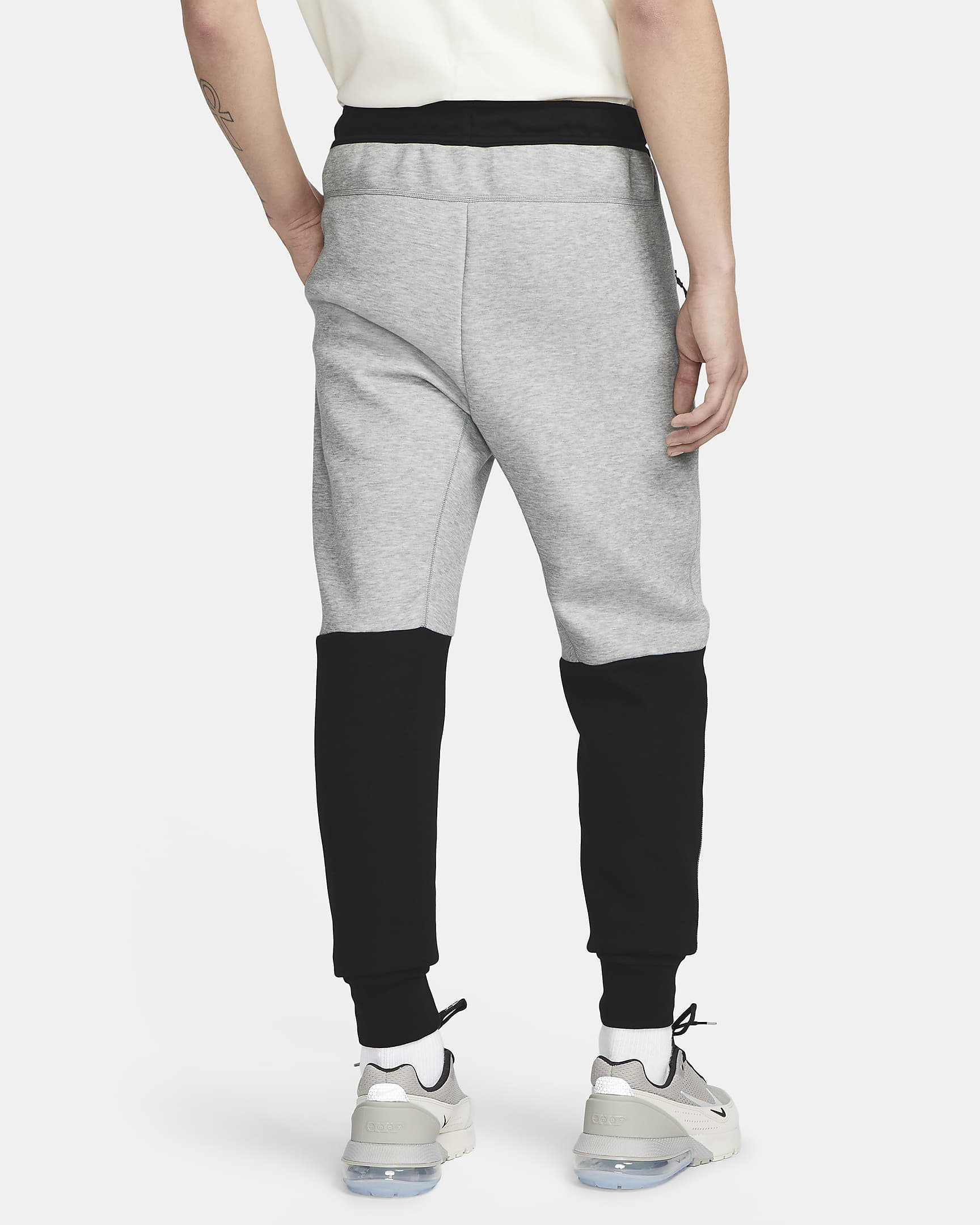 Joggingbyxor Nike Sportswear Tech Fleece för män - Dark Grey Heather/Svart/Vit