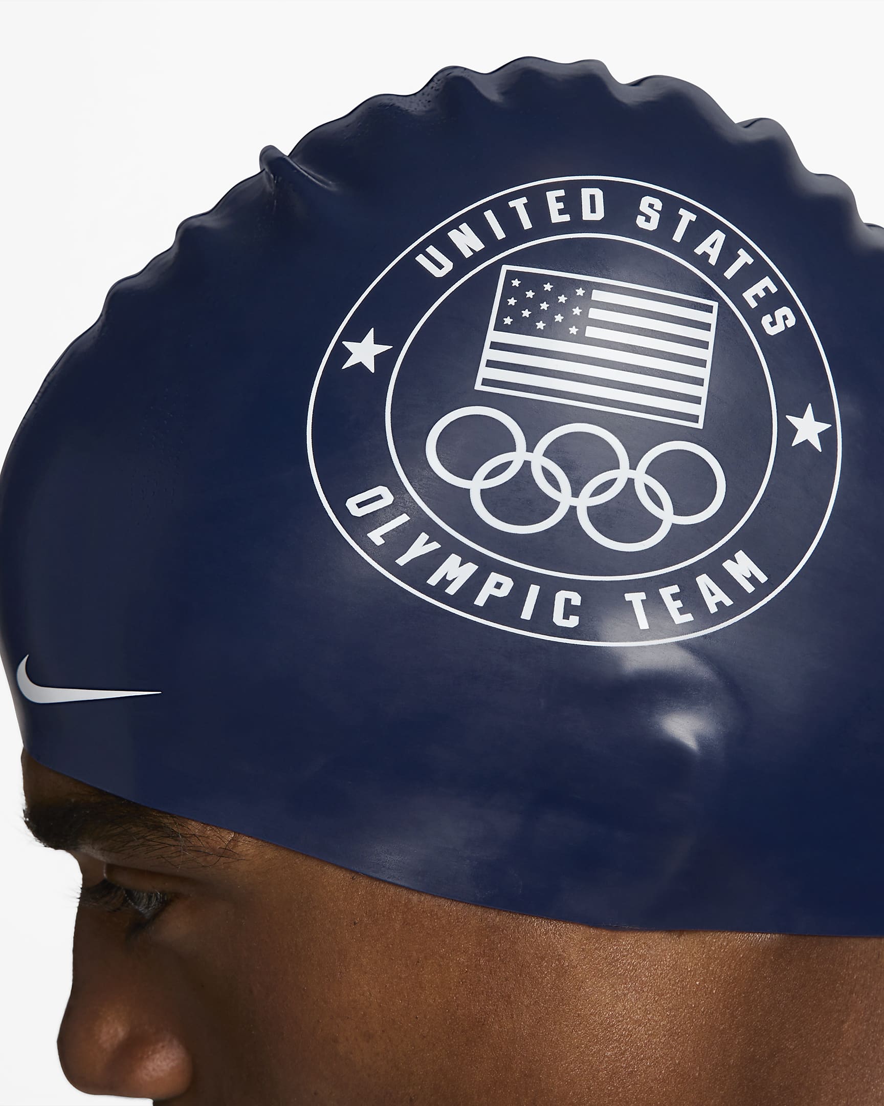 Nike Swim Team USA Silicone Swim Cap - Obsidian