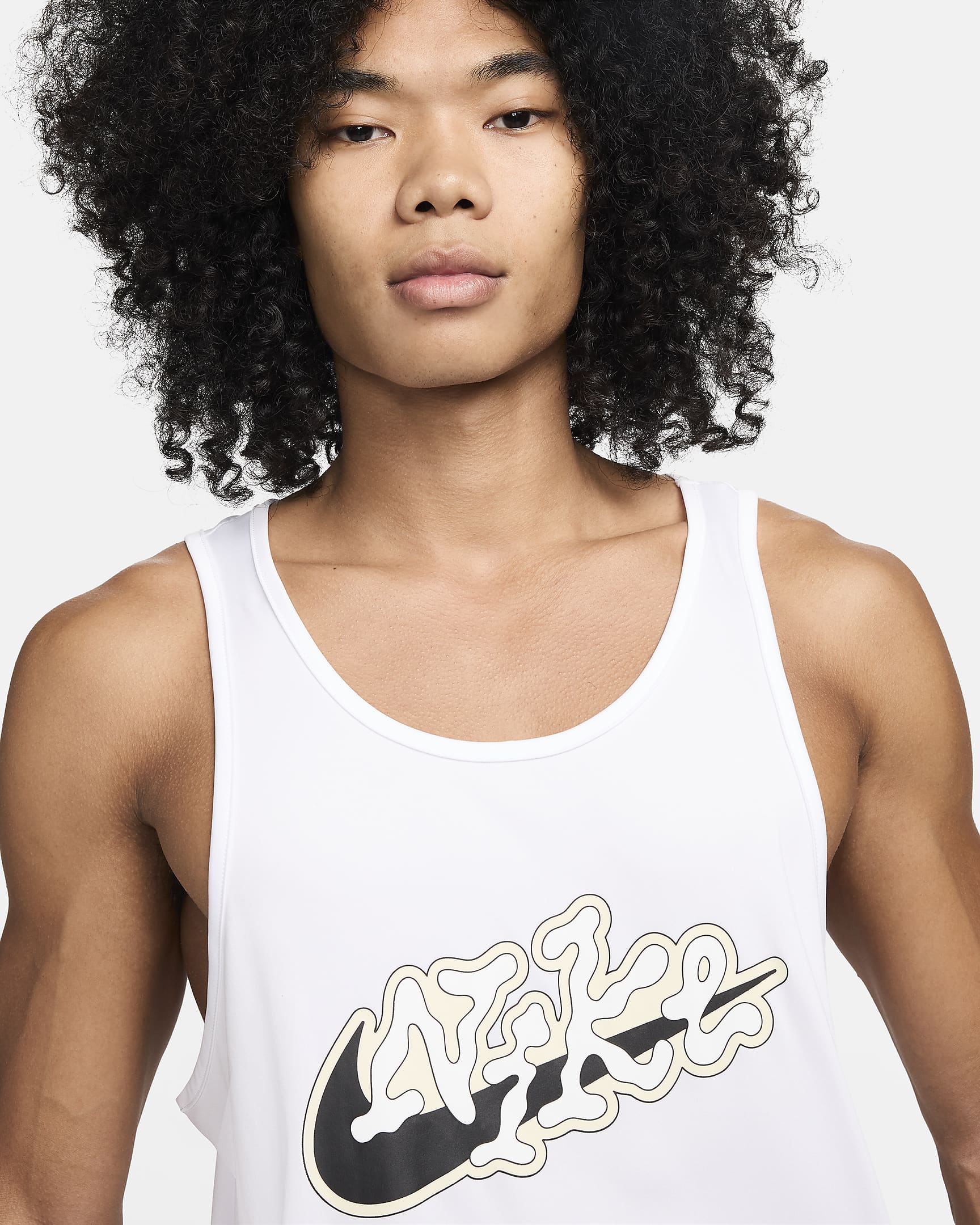 Nike Swim Scribble Men's Tank - White