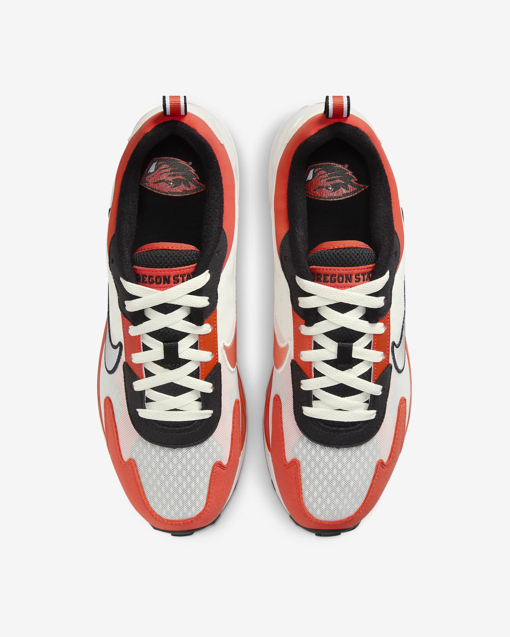 Tenis para hombre Oregon State Nike Air Max Solo - Negro/Fantasma/Naranja team/Plata metalizado