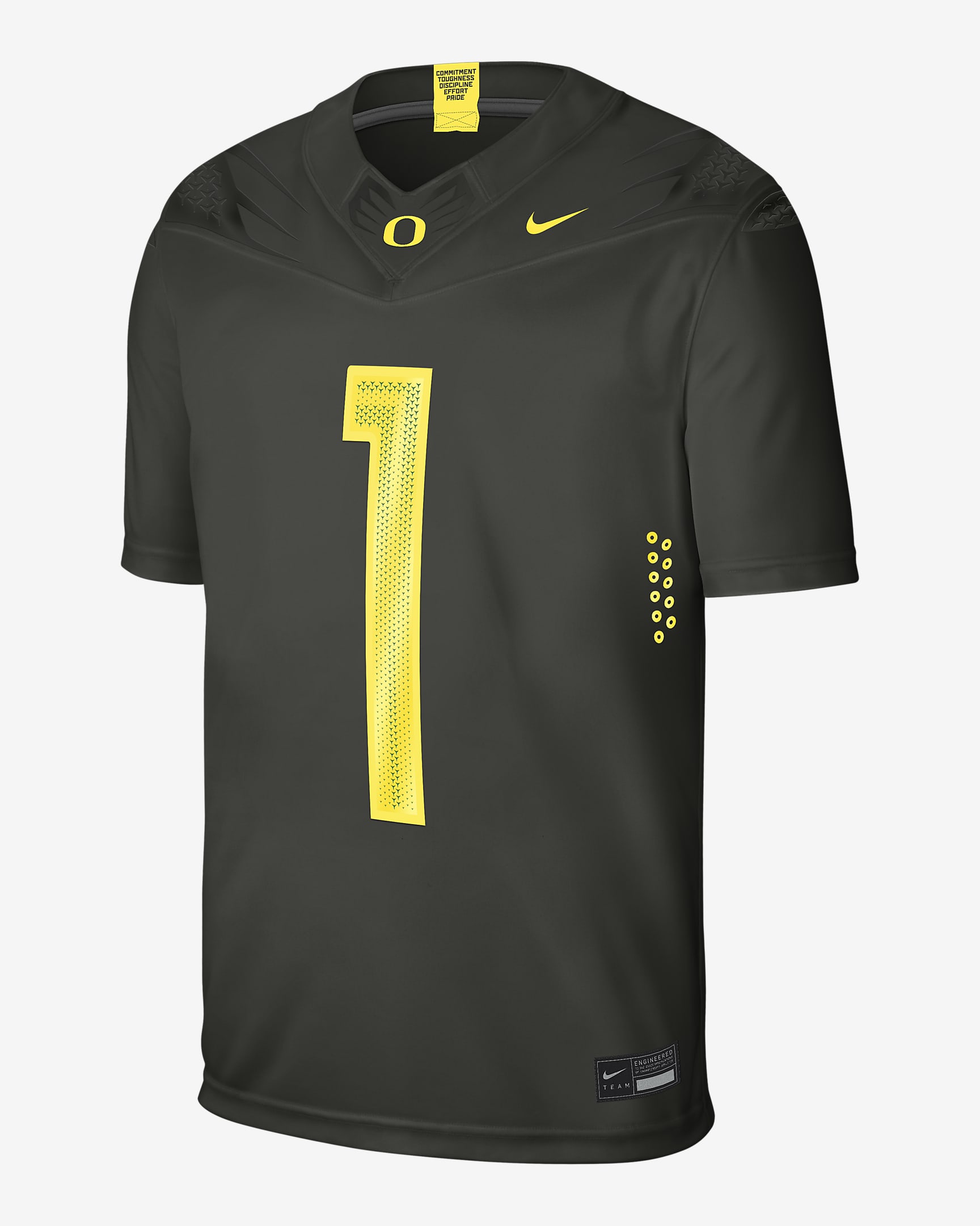 Nike College (Oregon) Men's Game Football Jersey - Sequoia