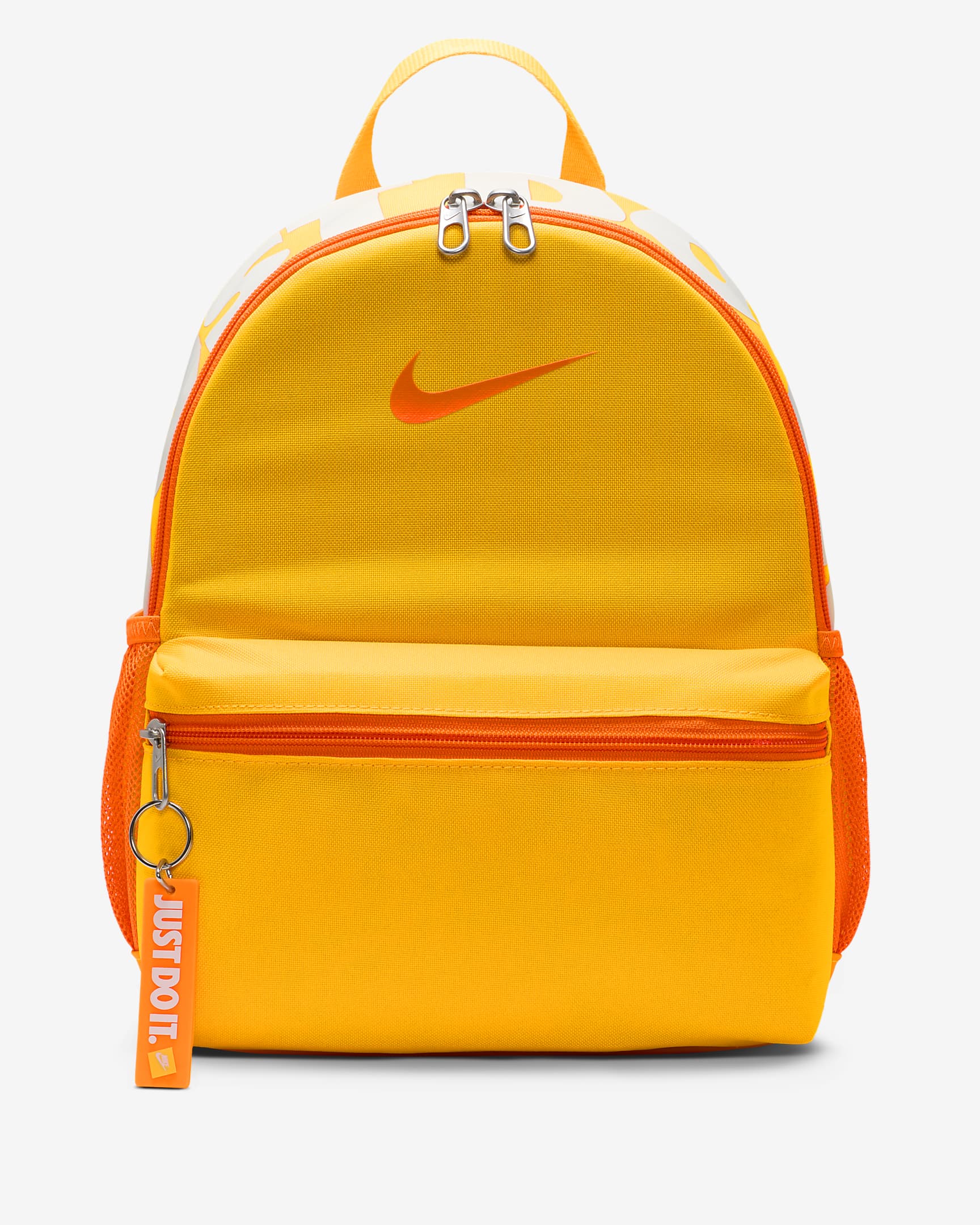 Nike Brasilia JDI Kids' Mini Backpack (11L) - Laser Orange/Sail/Total Orange