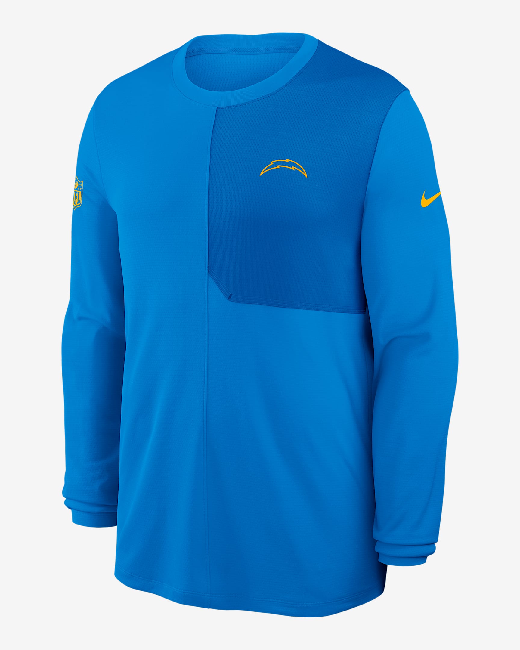 Los Angeles Chargers Sideline Coach Men's Nike Dri-FIT NFL Long-Sleeve Top - Blue