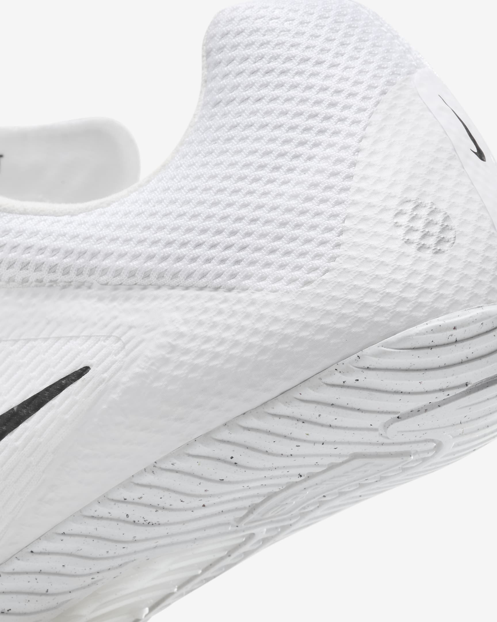 Tenis de atletismo con clavos para carreras rápidas Nike Zoom Rival - Blanco/Plata metalizado/Negro