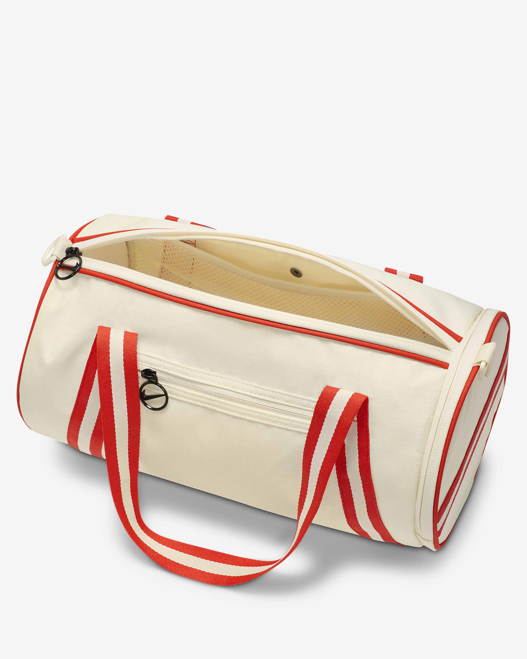 Nike Heritage Retro Duffel Bag (13L) - Coconut Milk/Picante Red/Black