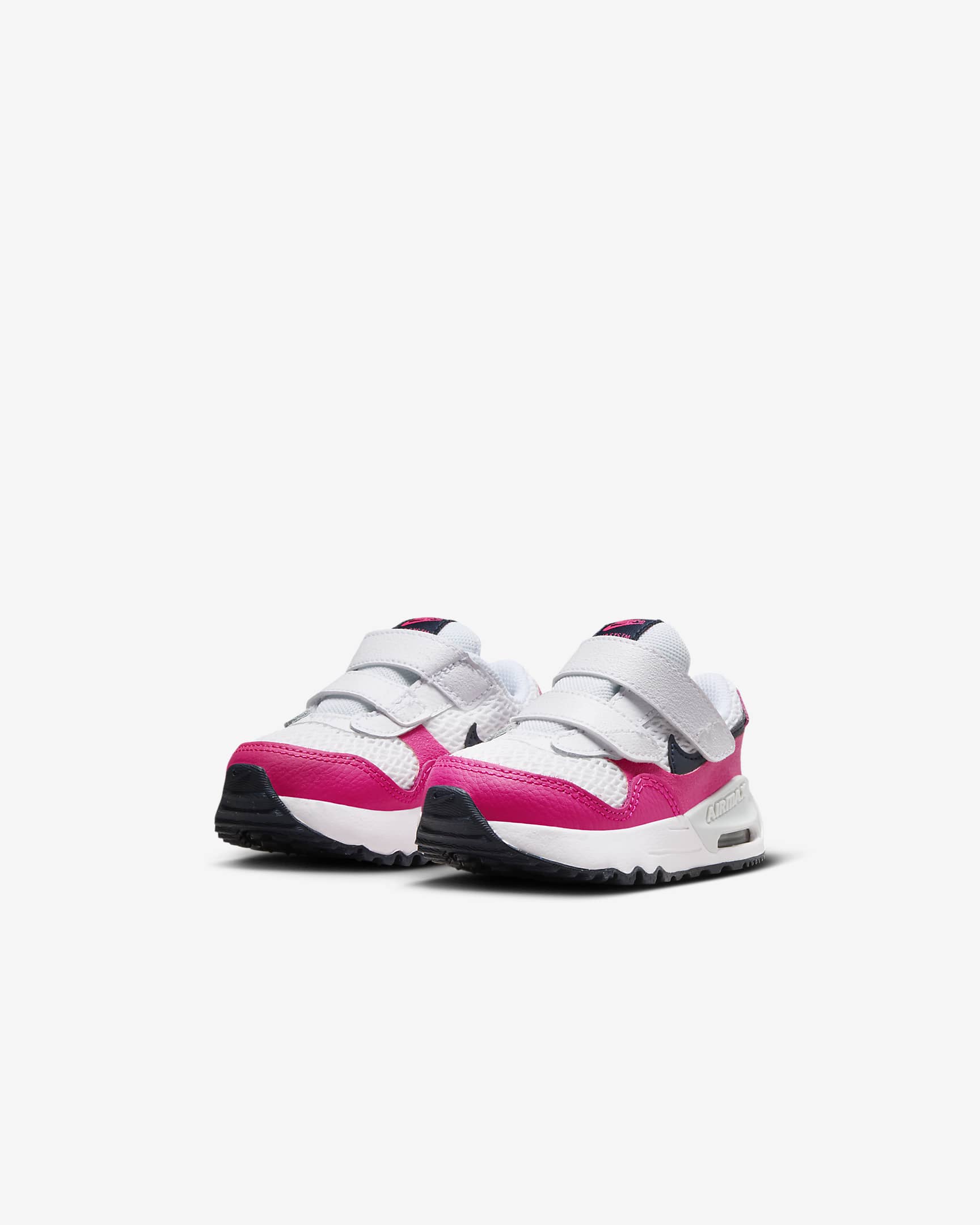 Nike Air Max SYSTM Baby/Toddler Shoes - White/Fierce Pink/Pure Platinum/Obsidian