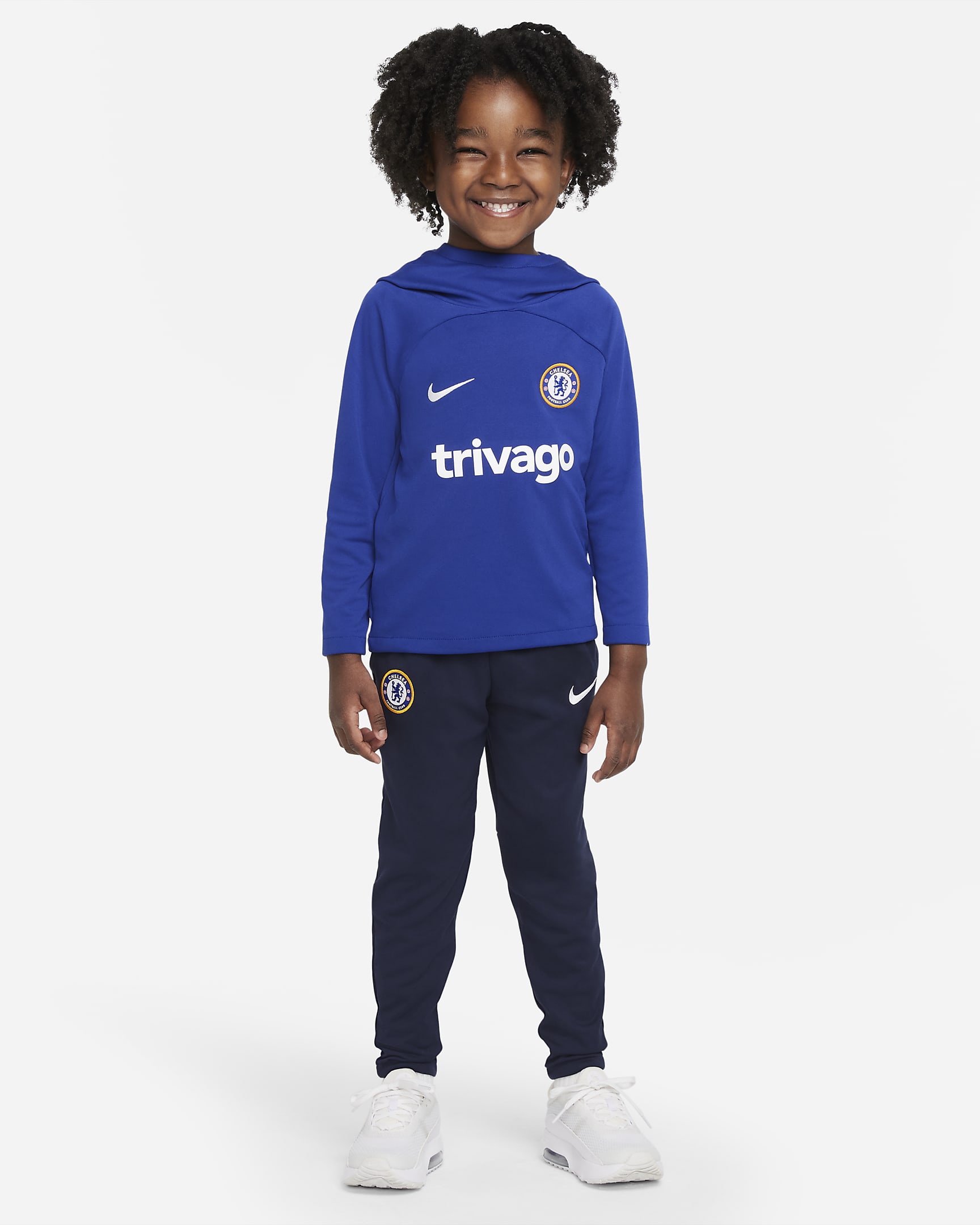 Chelsea Academy Pro Younger Kids' Nike Dri-FIT Football Pullover Hoodie ...