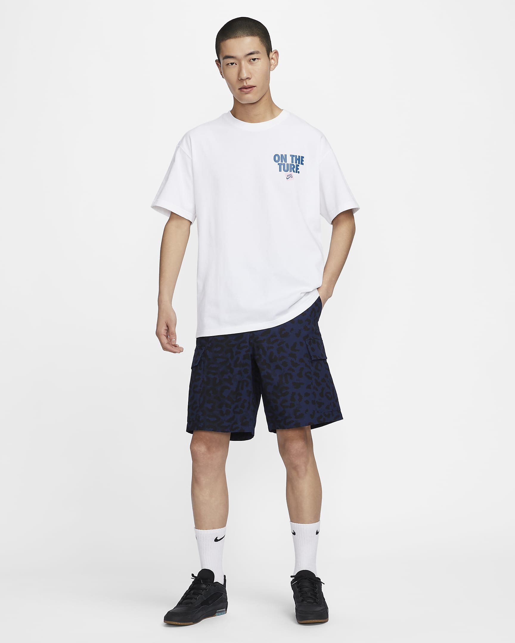 Nike SB Kearny Men's Allover Print Shorts - Midnight Navy