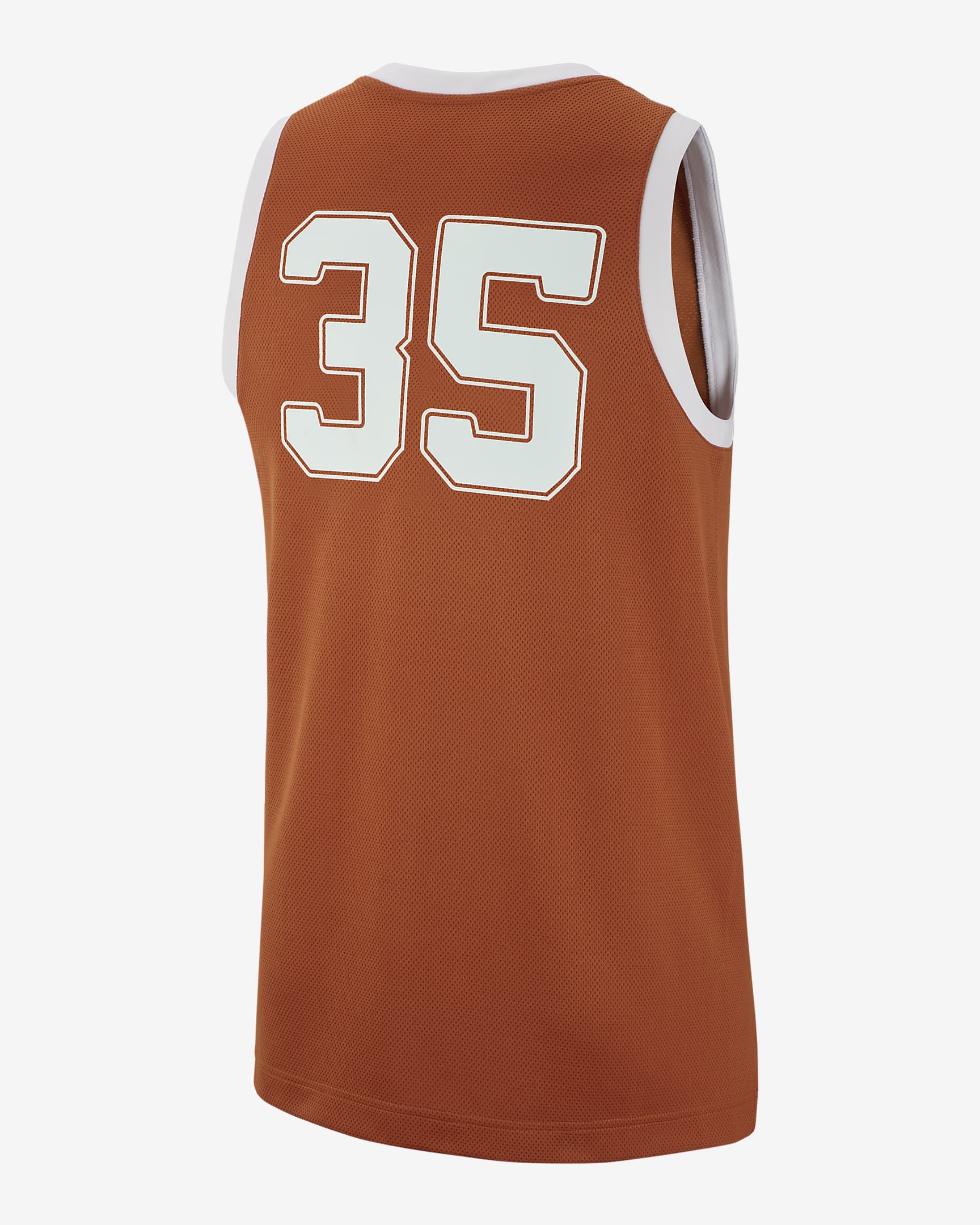 Nike College Replica (Texas) Men's Basketball Jersey - Desert Orange/White