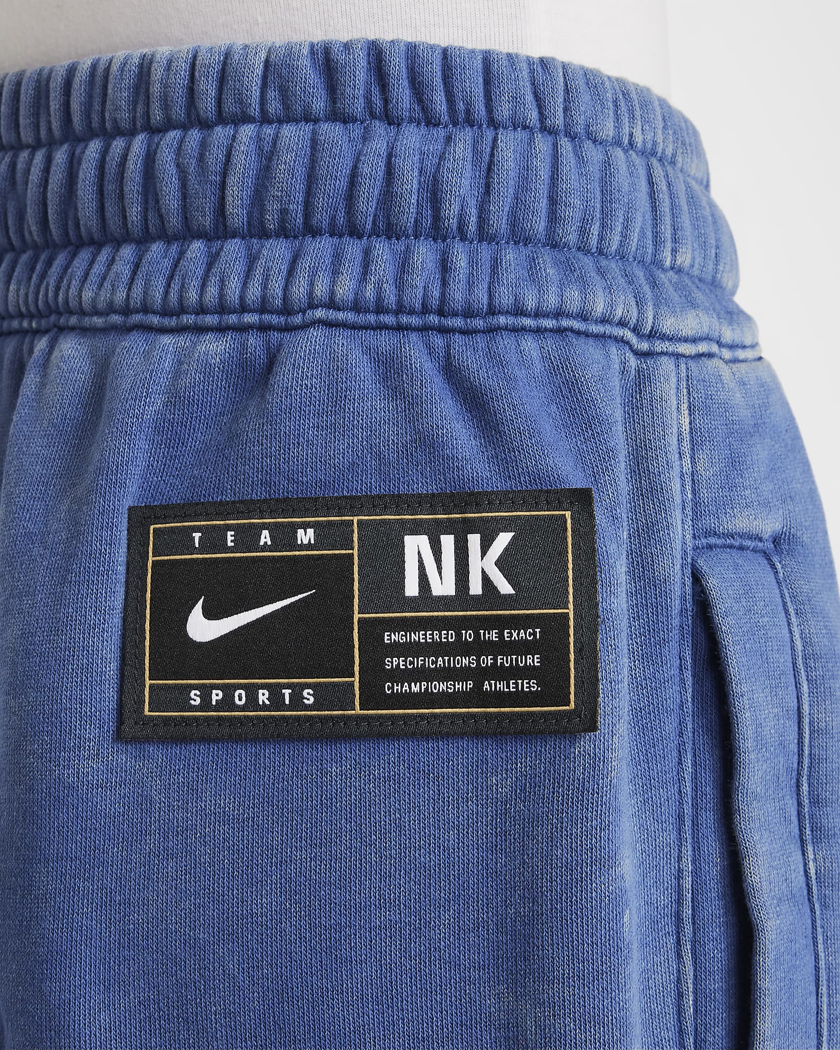 Nike Culture of Basketball-basketballbukser i fleece til større børn - Mystic Navy/Denim Turquoise/Mystic Navy