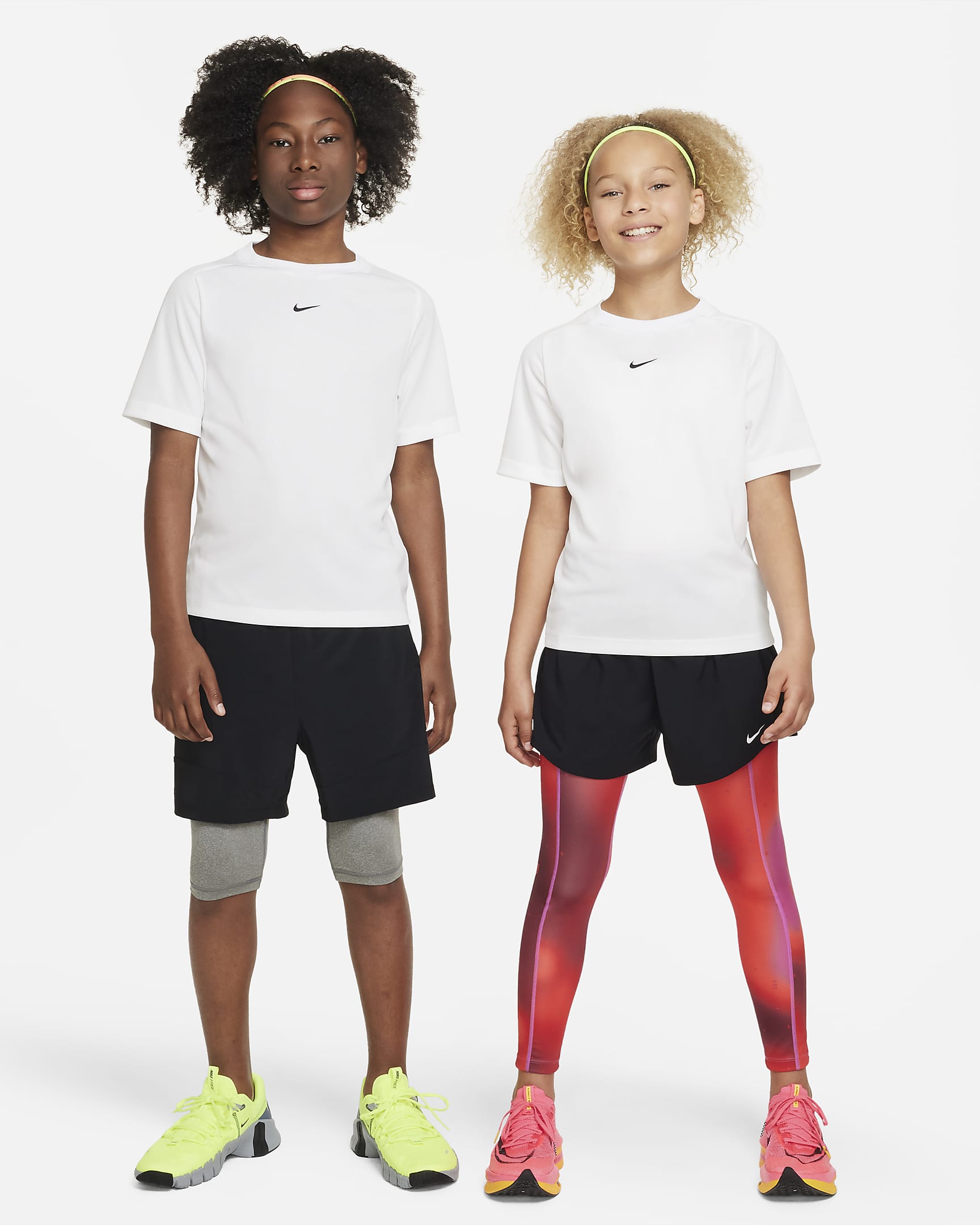 Nike Multi Older Kids' (Boys') Dri-FIT Training Top - White/Black