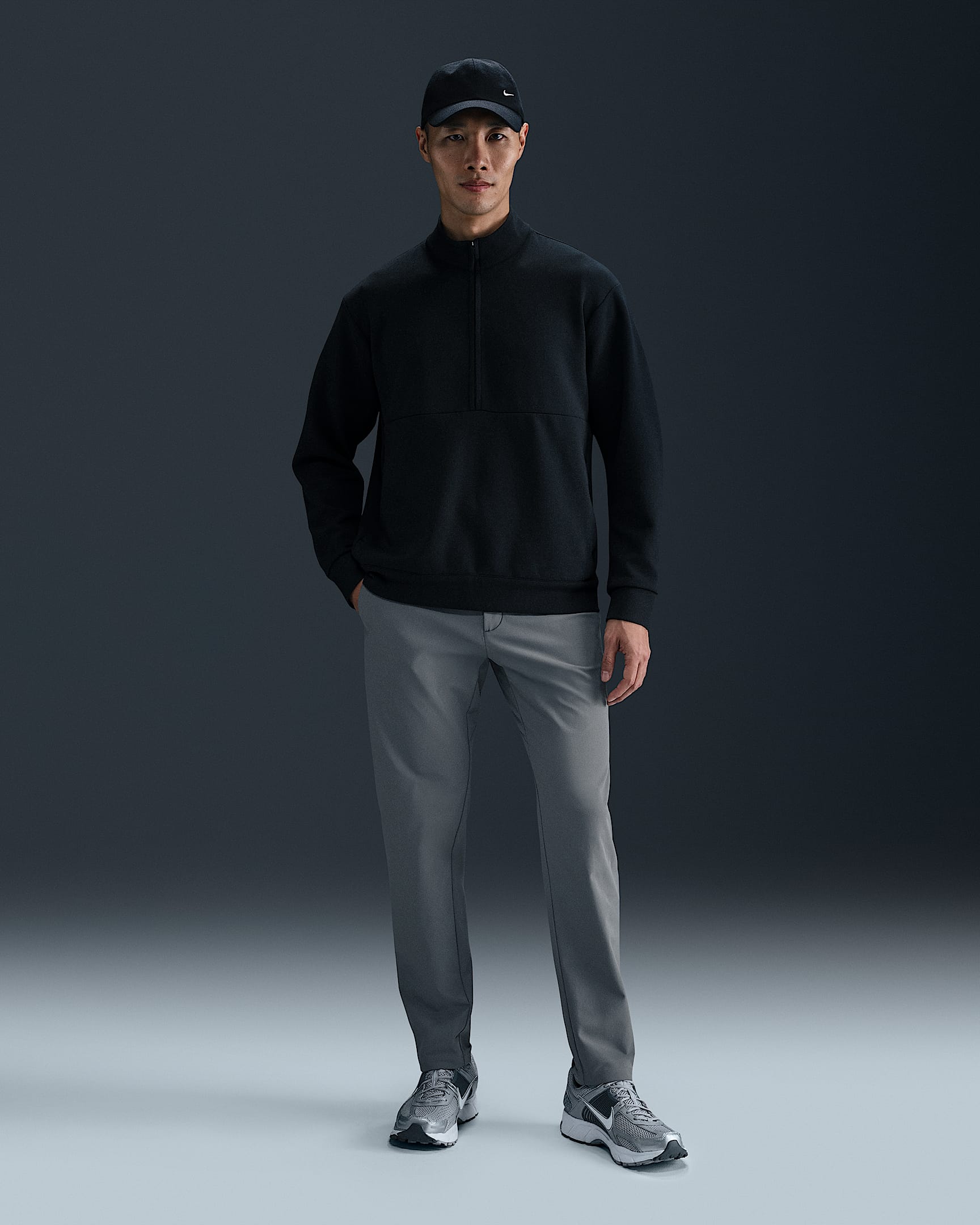 Nike 24.7 PerfectStretch Men's Dri-FIT 5-Pocket Slim-Fit Trousers - Smoke Grey/Black/Nano Grey