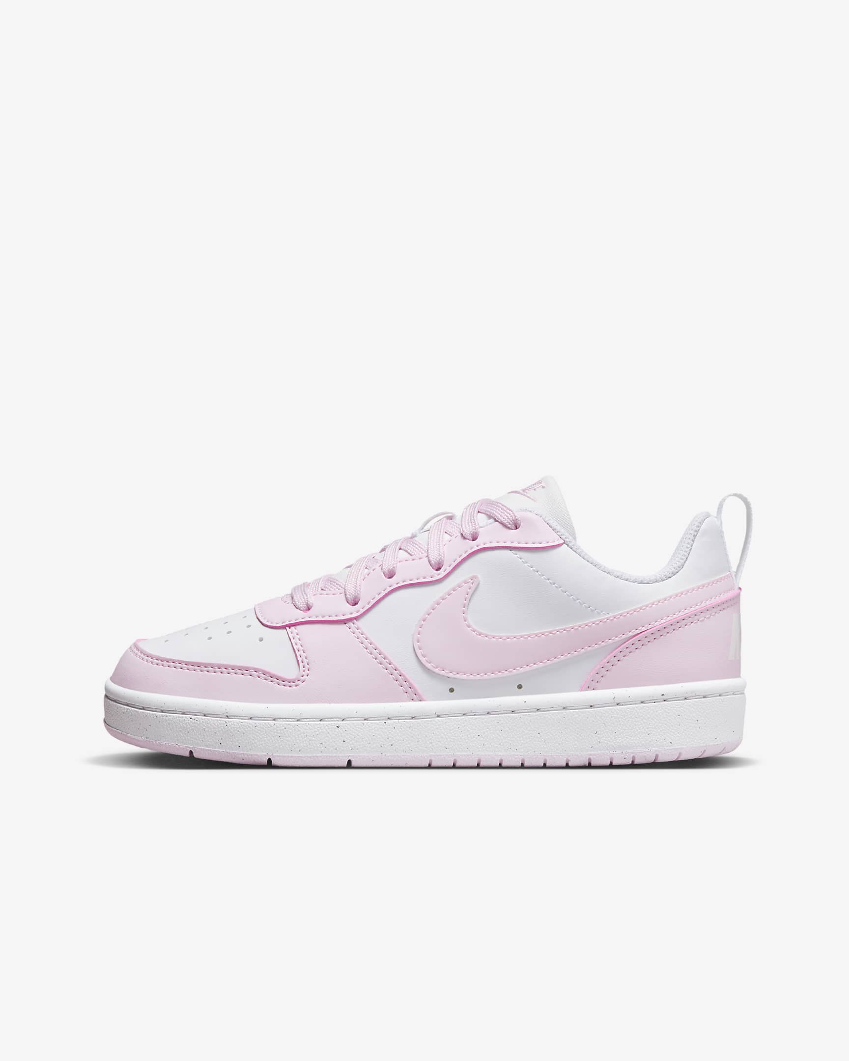 Nike Court Borough Low Recraft kinderschoenen - Wit/Pink Foam