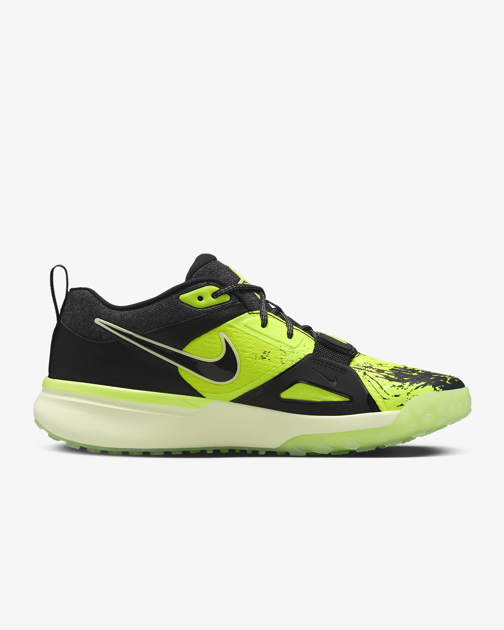 Nike Diamond Elite Turf Men's Baseball Shoes - Black/Life Lime/Volt