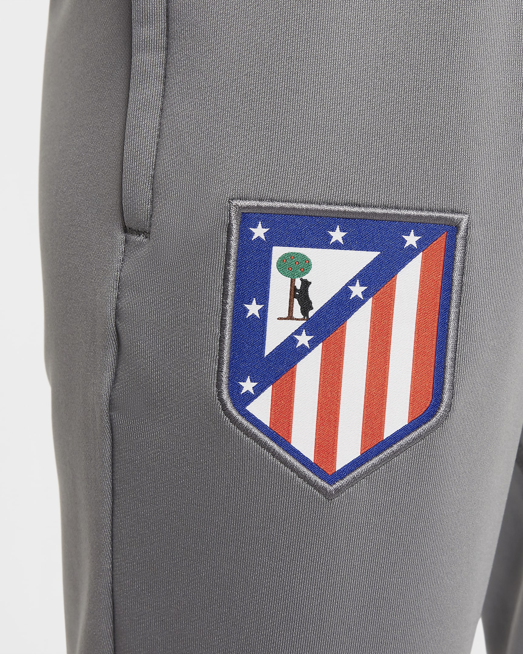 Atlético Madrid Strike Nike Dri-FIT Fußballhose für ältere Kinder - Flat Pewter/Noise Aqua/Light Crimson