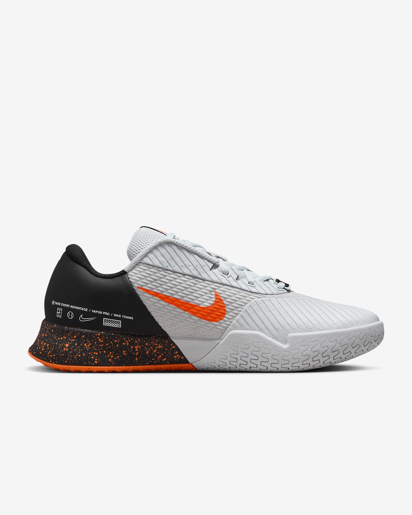 Chaussure de tennis pour surface dure NikeCourt Vapor Pro 2 Premium pour homme - Pure Platinum/Hyper Crimson/Blanc/Noir