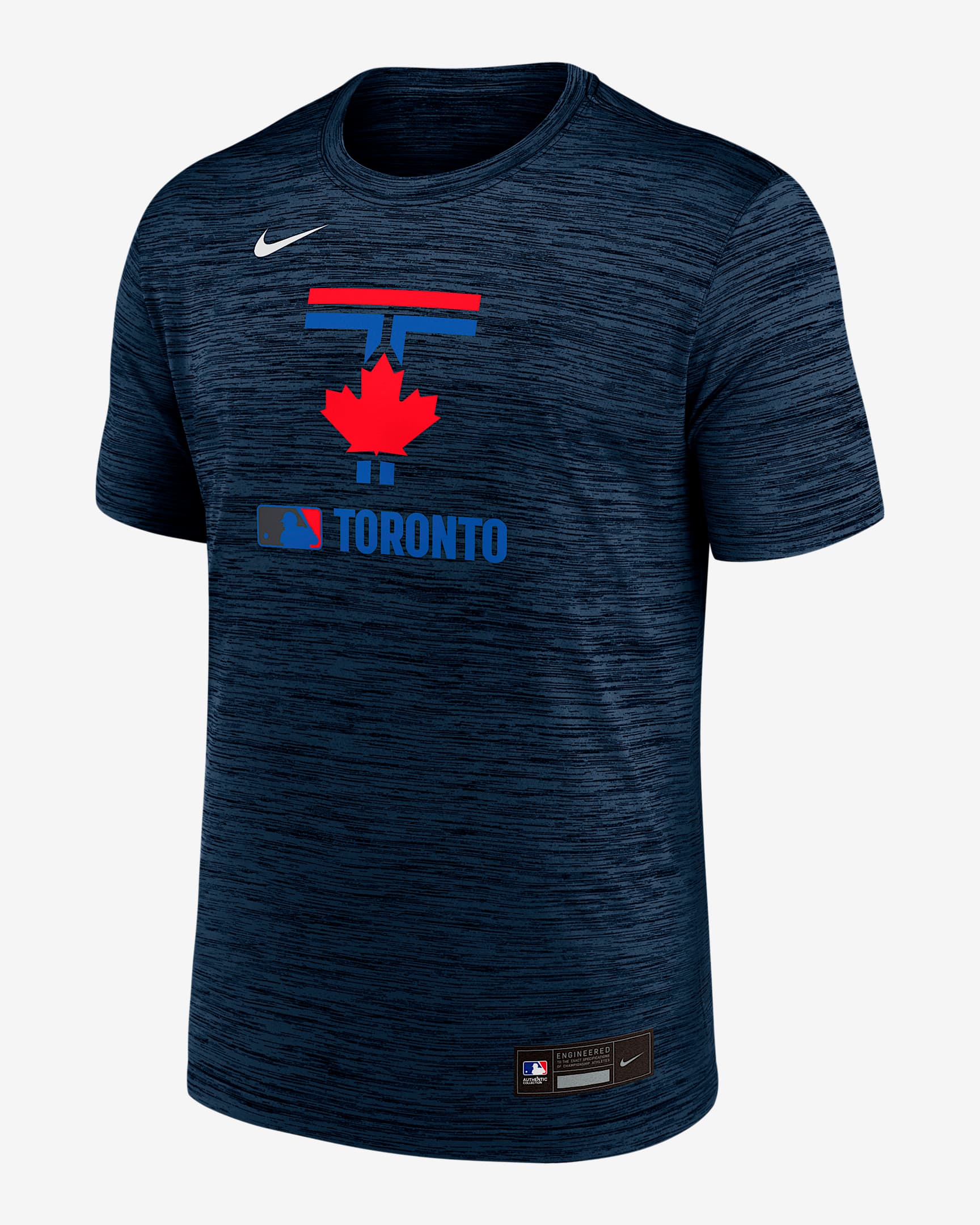 Toronto Blue Jays Authentic Collection City Connect Velocity Men's Nike Dri-FIT MLB T-Shirt - Navy