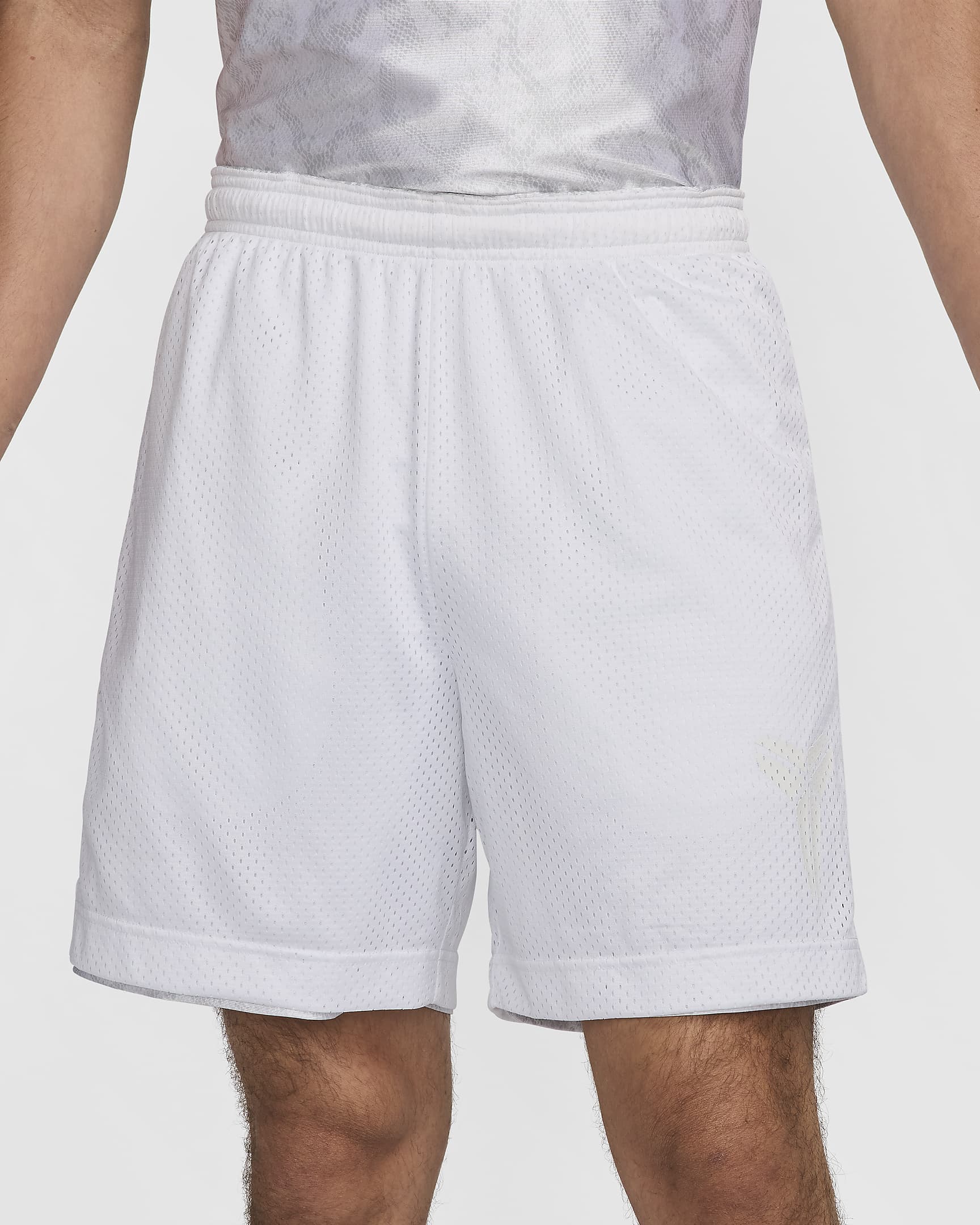 Kobe Men's 6" Dri-FIT Standard Issue Reversible Basketball Shorts - White/White/Summit White