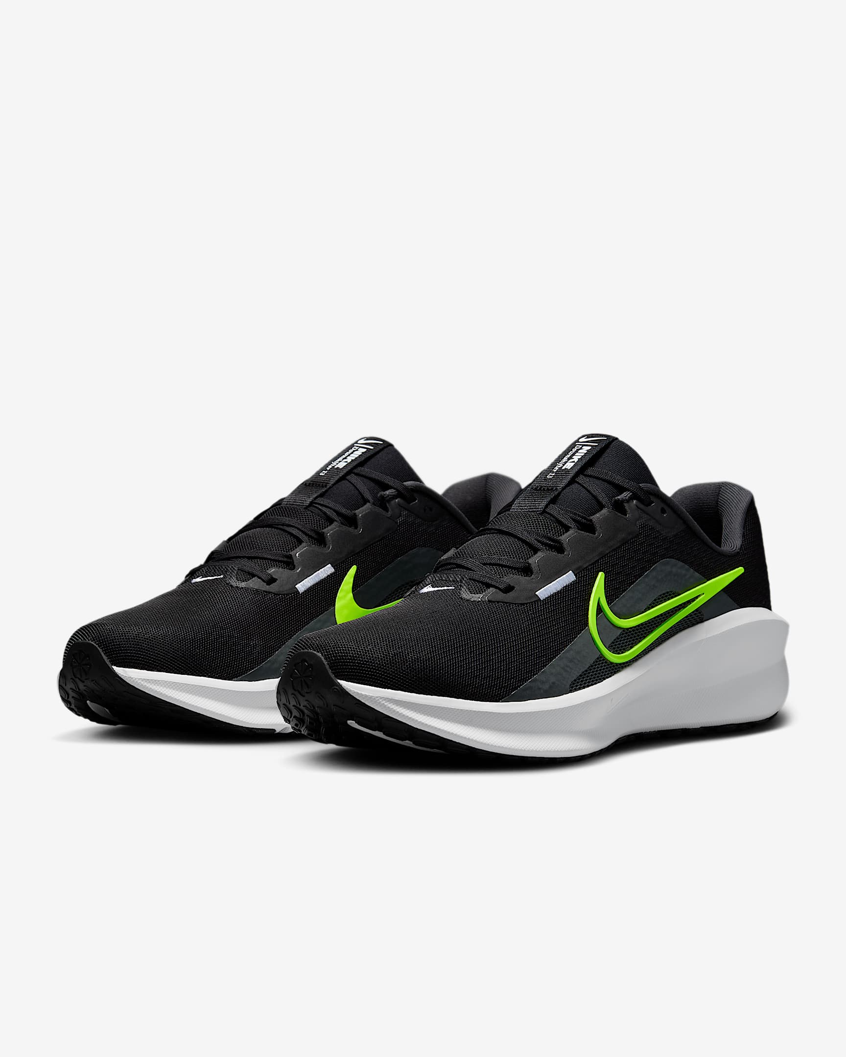 รองเท้าวิ่งโร้ดรันนิ่งผู้ชาย Nike Downshifter 13 - ดำ/Anthracite/ขาว/Volt