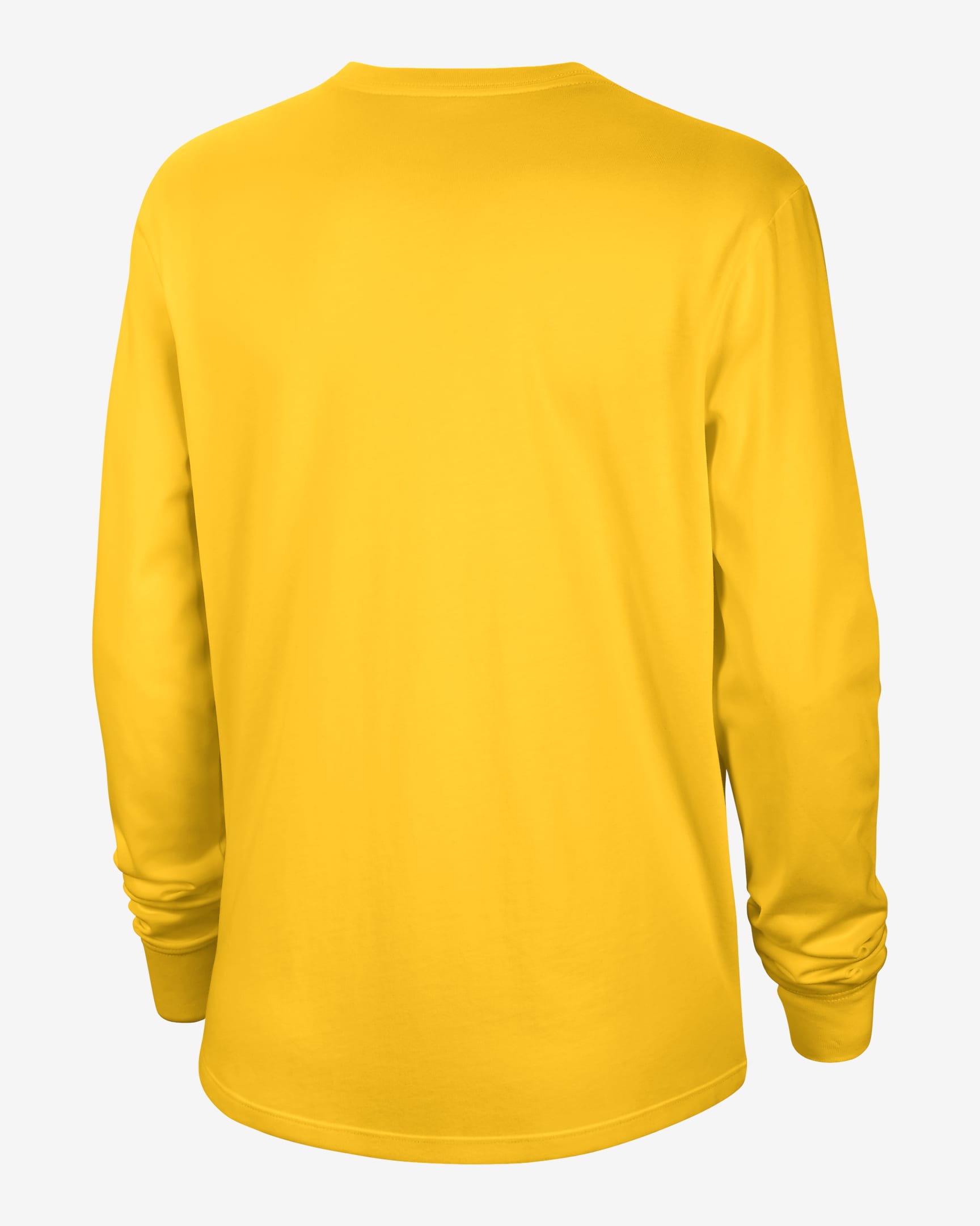 Michigan Women's Nike College Crew-Neck Long-Sleeve T-Shirt - Amarillo