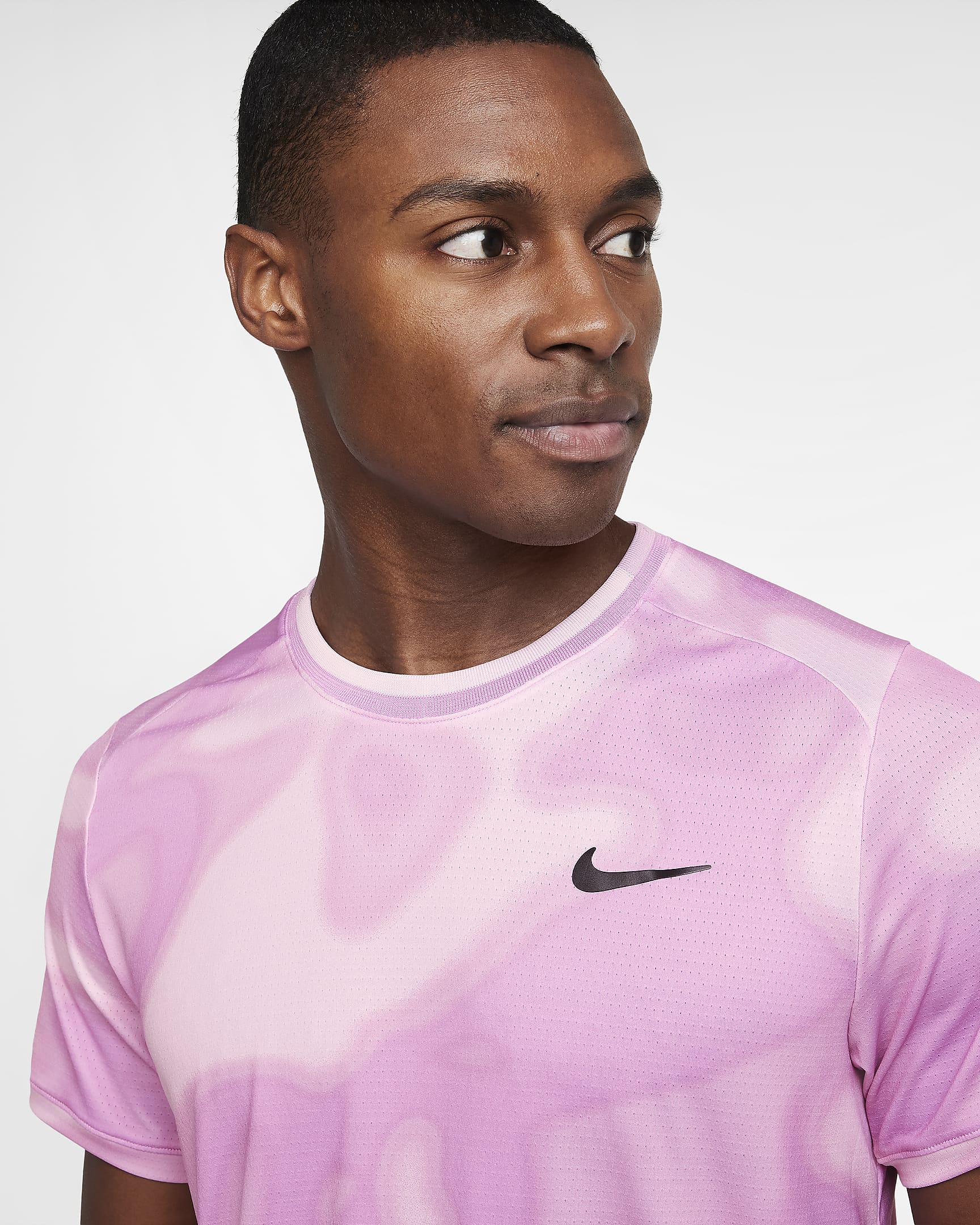 NikeCourt Advantage Dri-FIT-Tennisoberteil für Herren - Beyond Pink/Schwarz