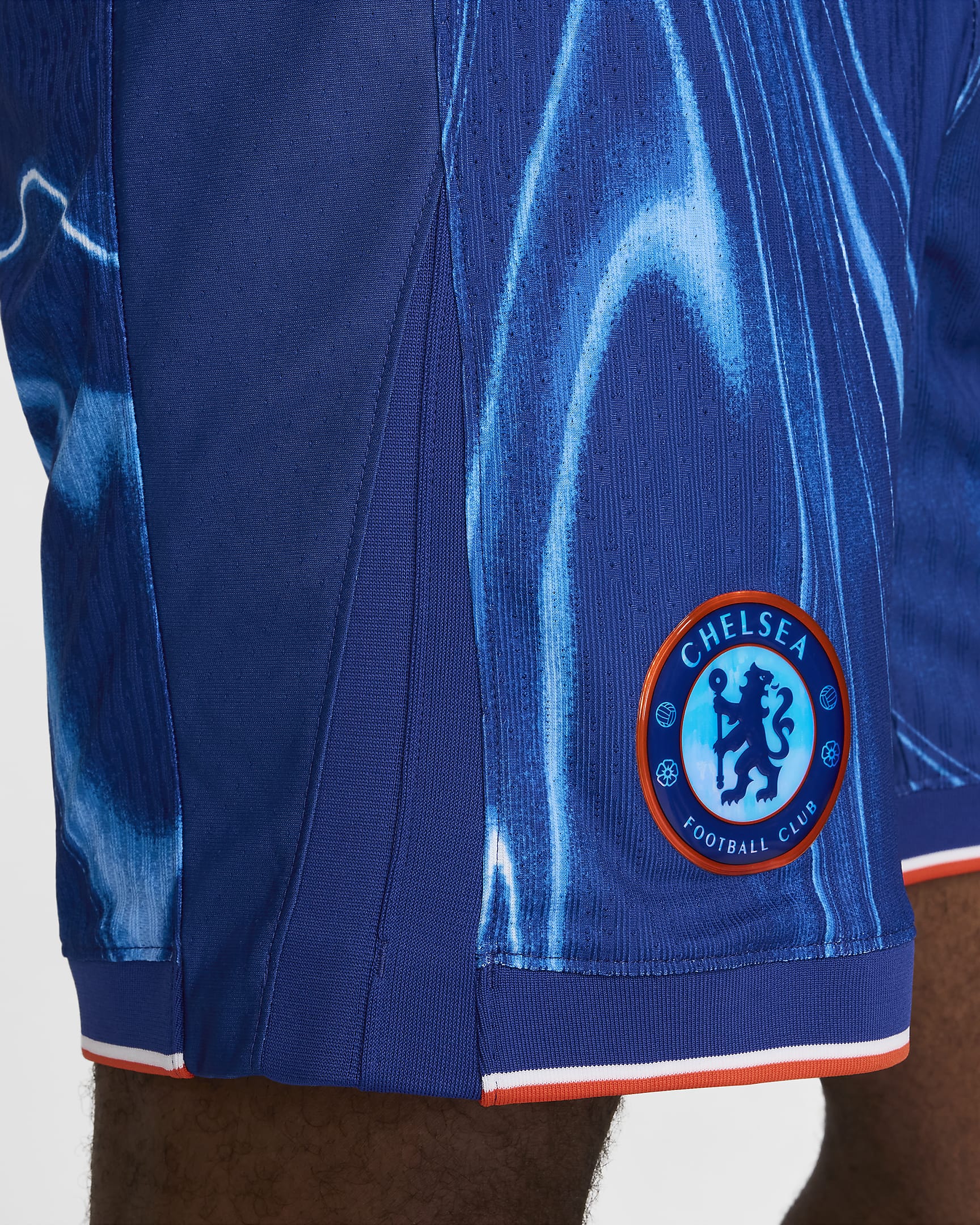 Chelsea FC 2024 Maç İç Saha Nike Dri-FIT ADV Authentic Erkek Futbol Şortu - Rush Blue/Team Orange/Beyaz