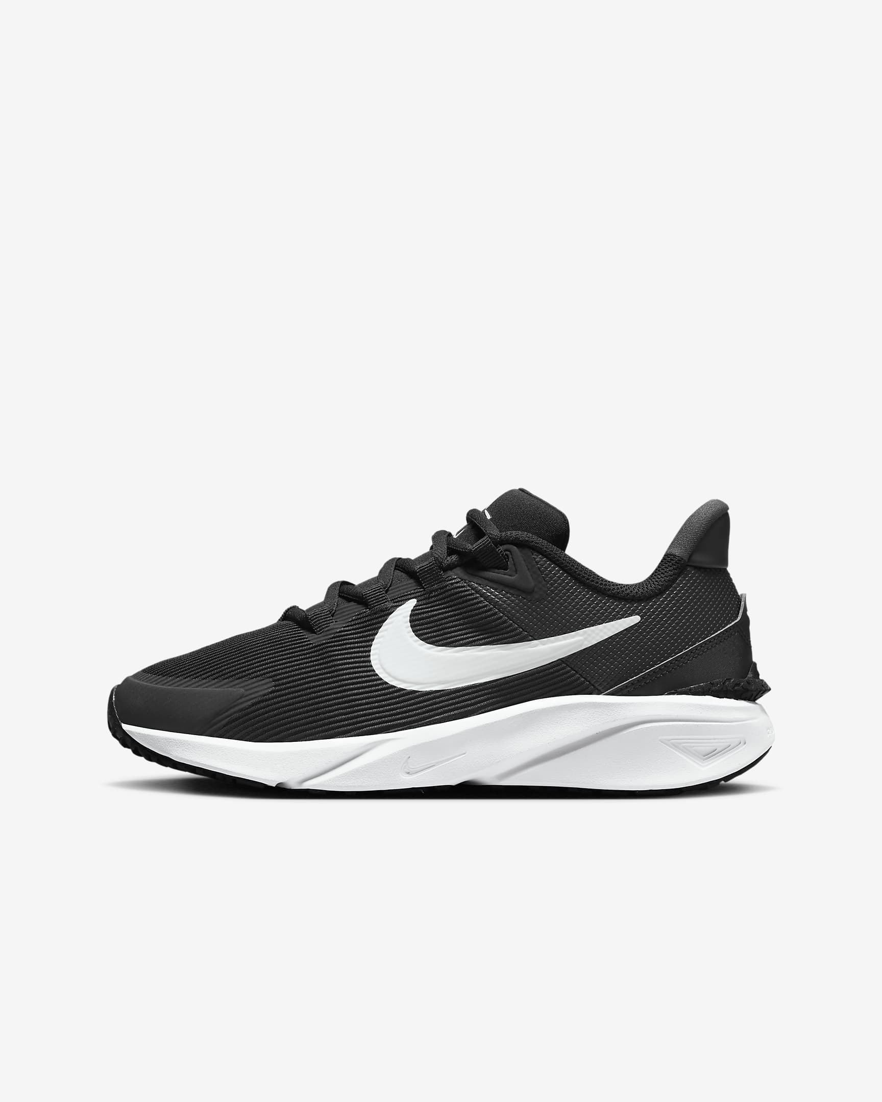 Nike Star Runner 4 大童路跑鞋 - 黑色/Anthracite/白色