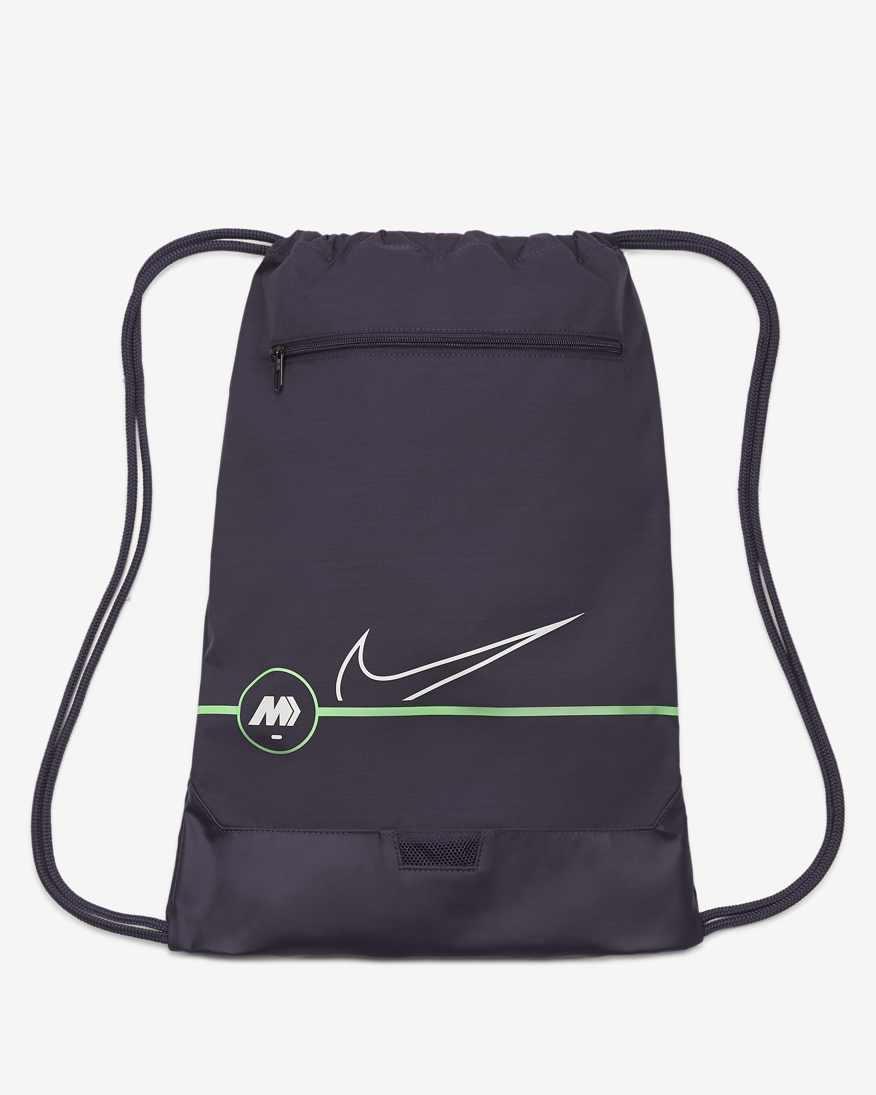 Nike Mercurial Soccer Gymsack - Dark Raisin/Rage Green/Platinum Tint
